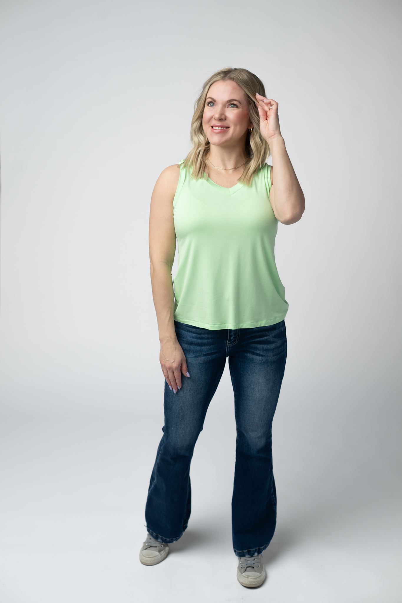 Noelle Tank - Lime