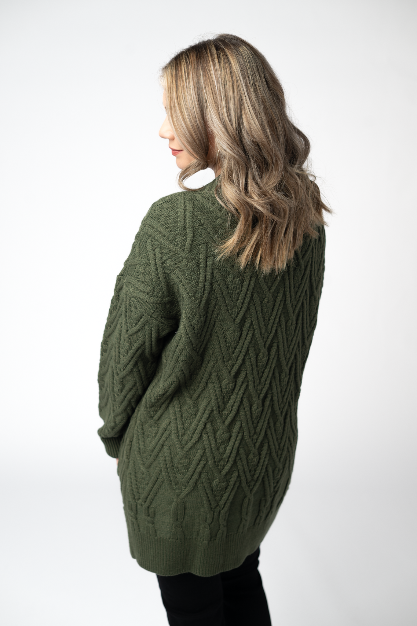 Brooks Button Sweater Cardigan - Olive