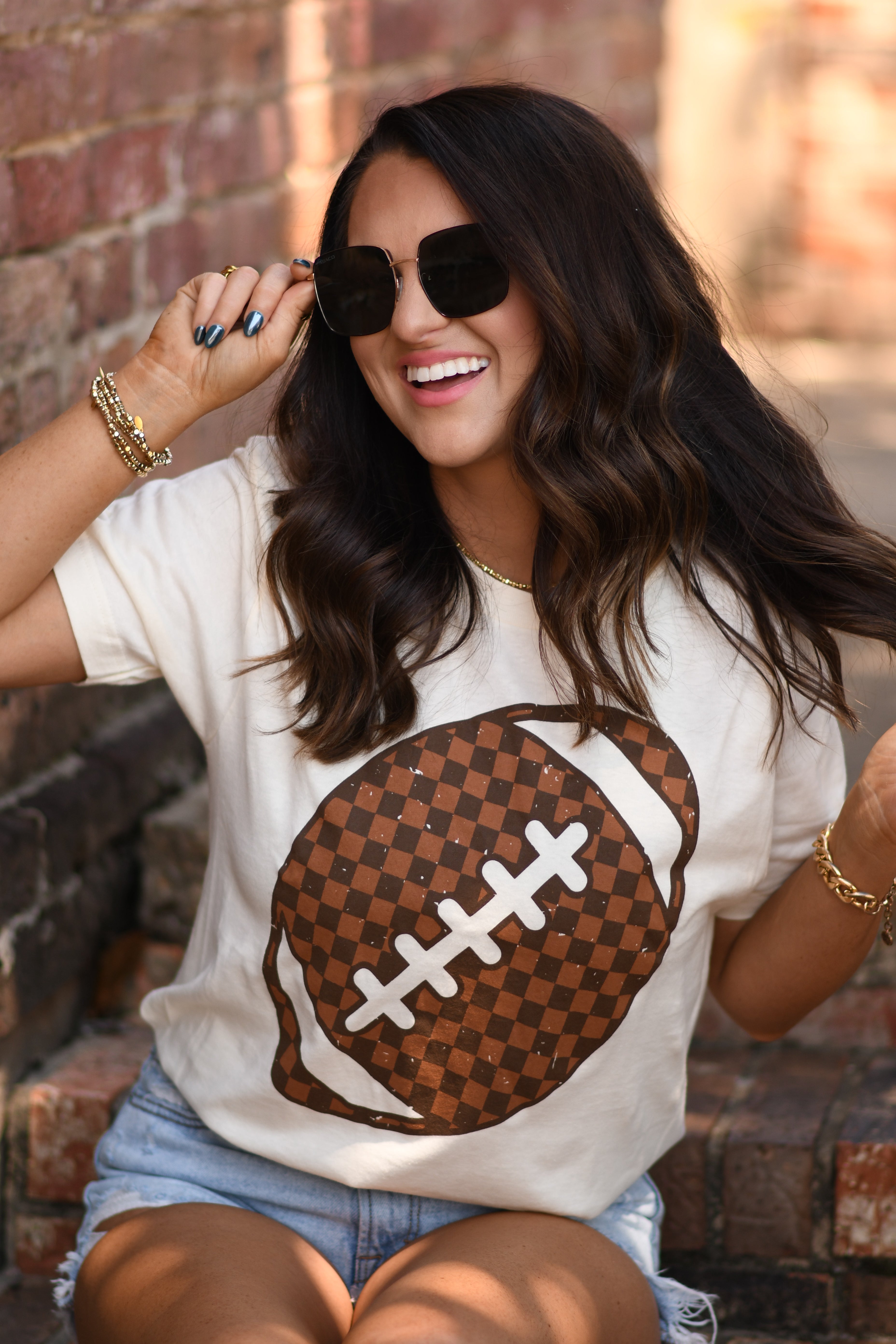 RTS Checkered Football Tee