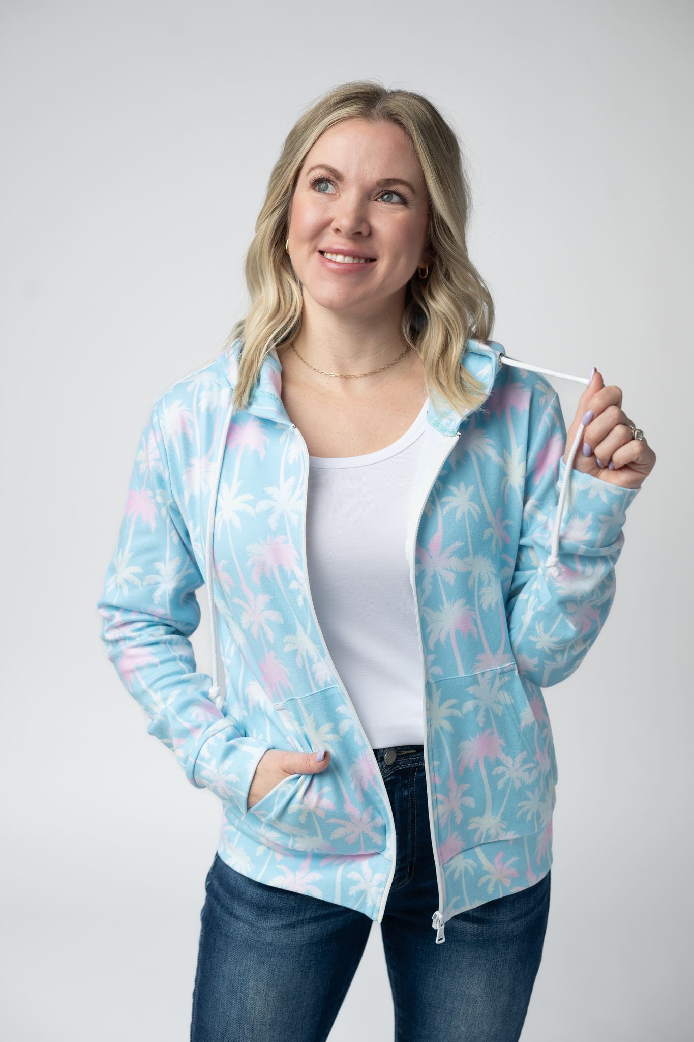 Fullzip Hoodie - Aqua Palm