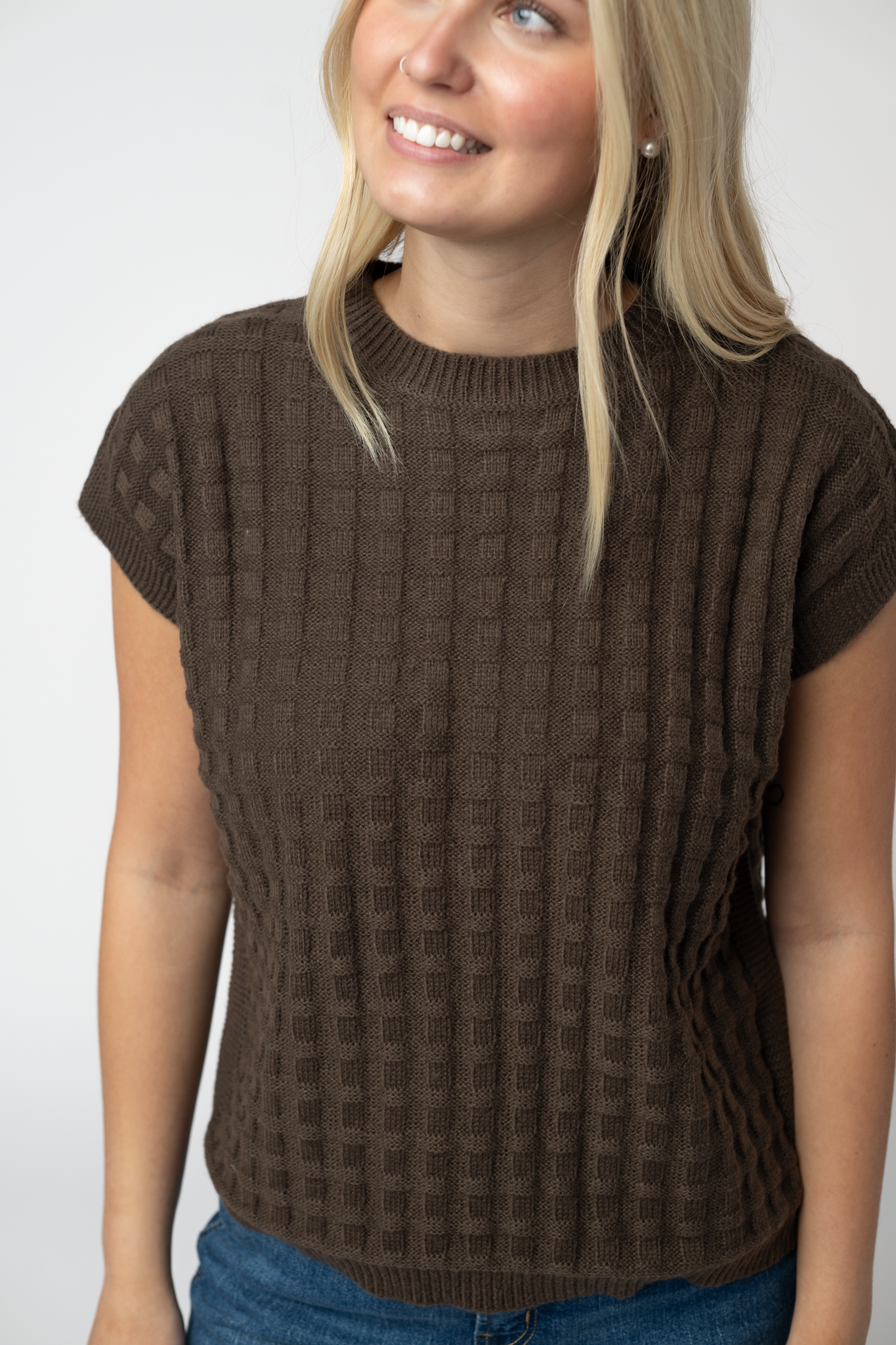 Kelly Knitted Top - Brown