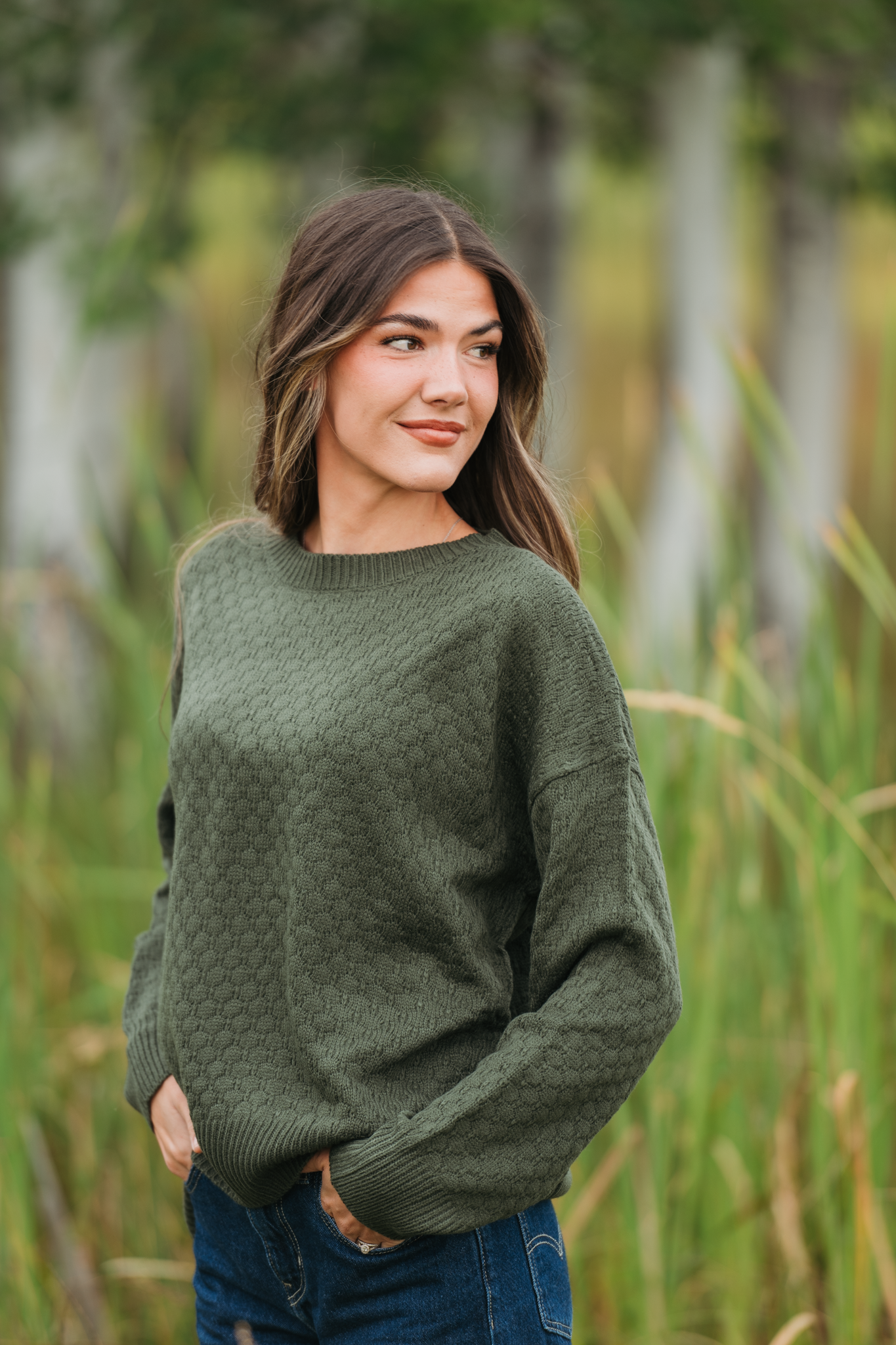 Gianna Pullover Sweater - Olive