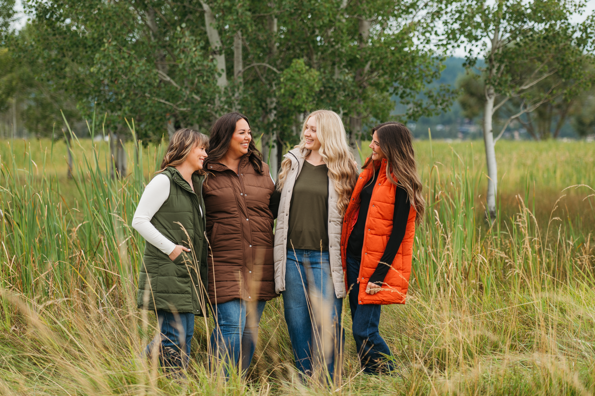 Harlow Long Vest - Pumpkin