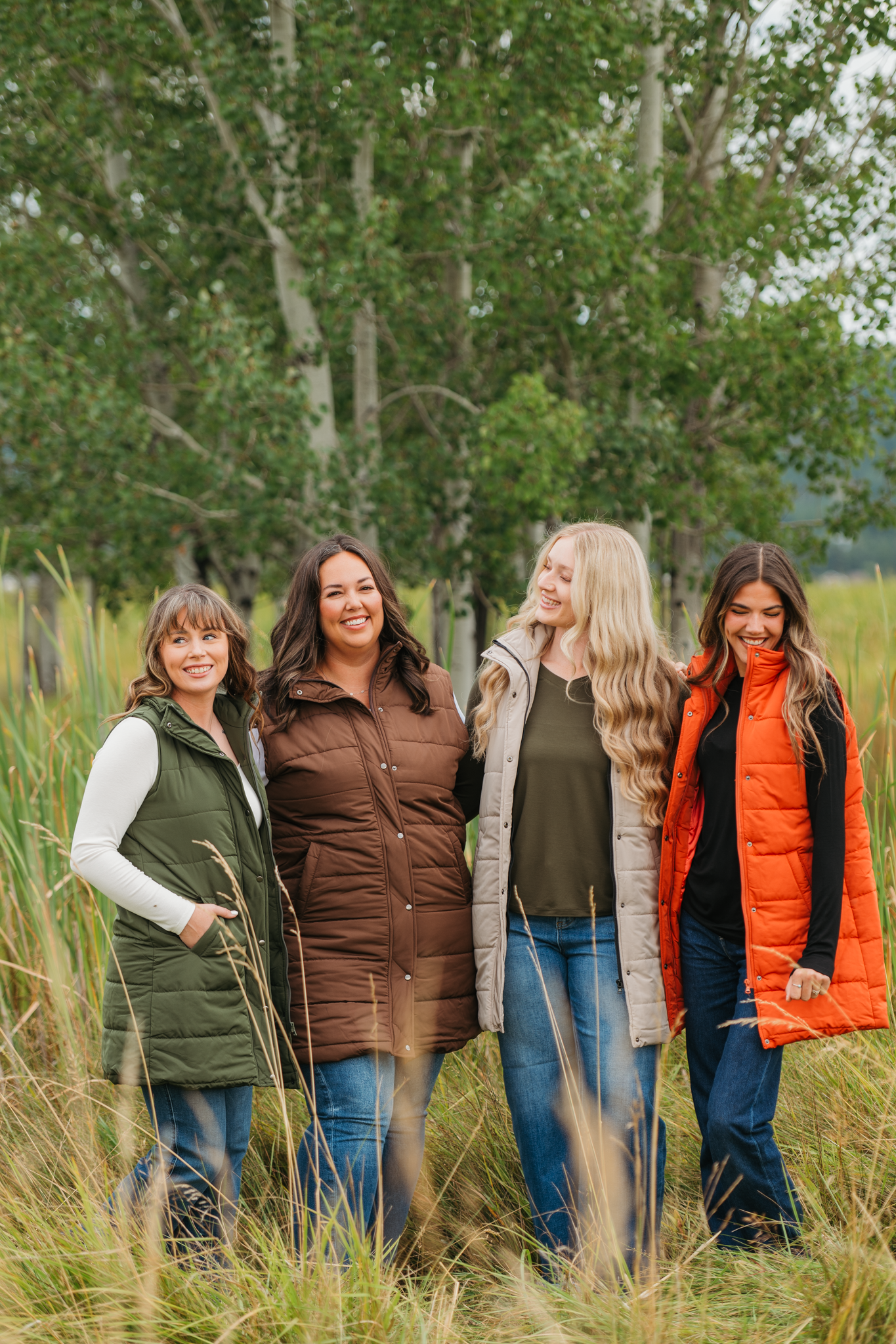 Harlow Long Vest - Pumpkin