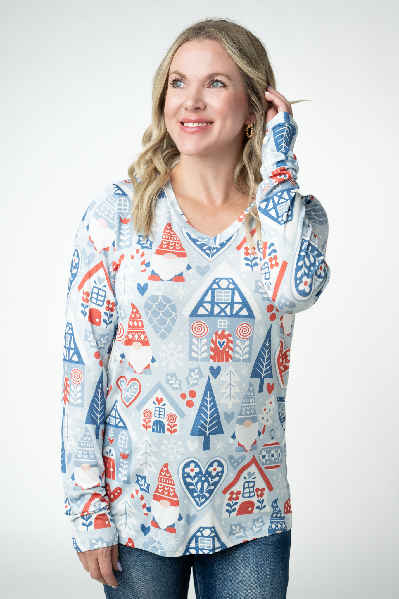 Larissa Long Sleeve - Winter Gnome