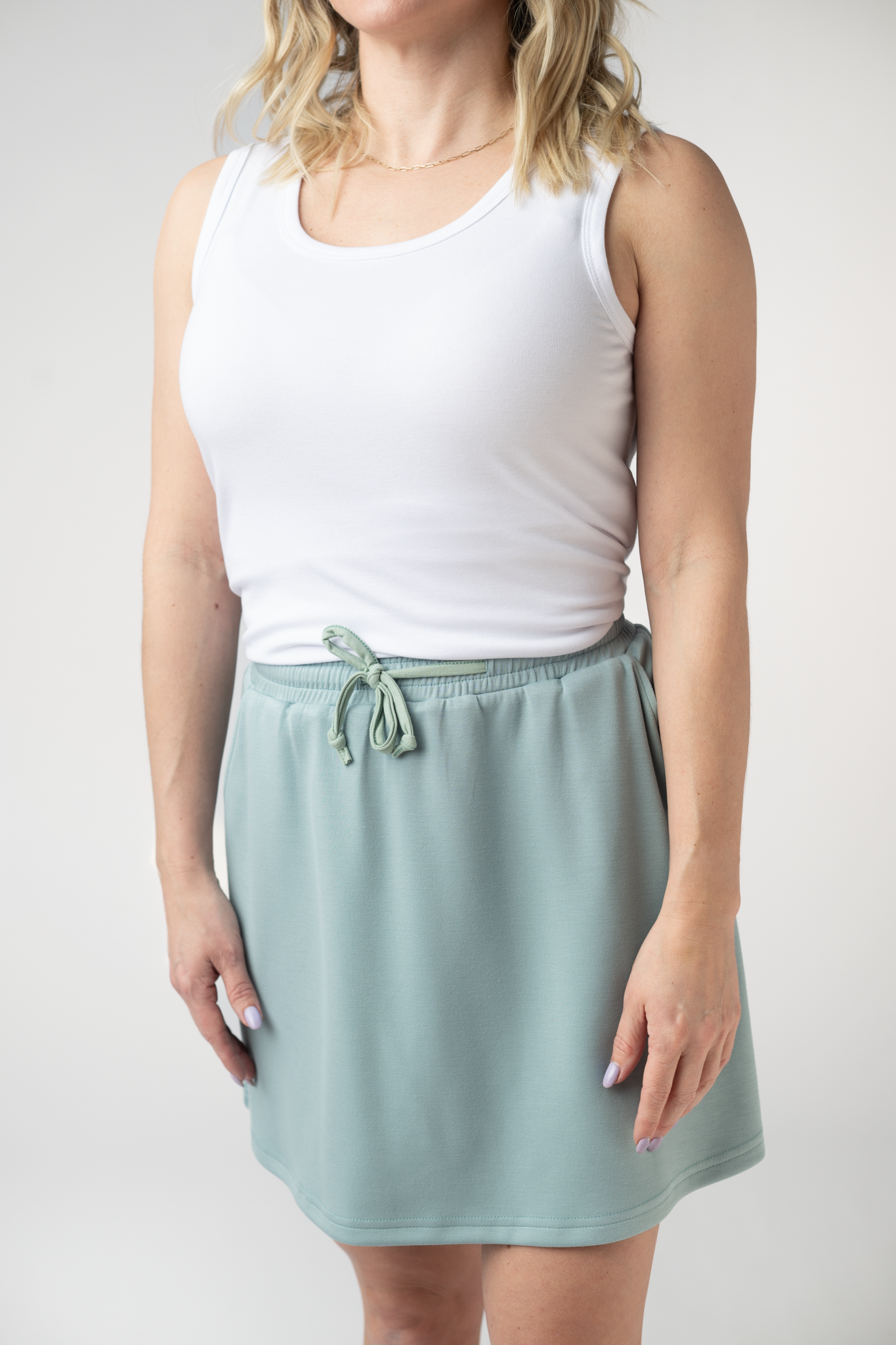 Serena Luxe Skort - Ocean Blue