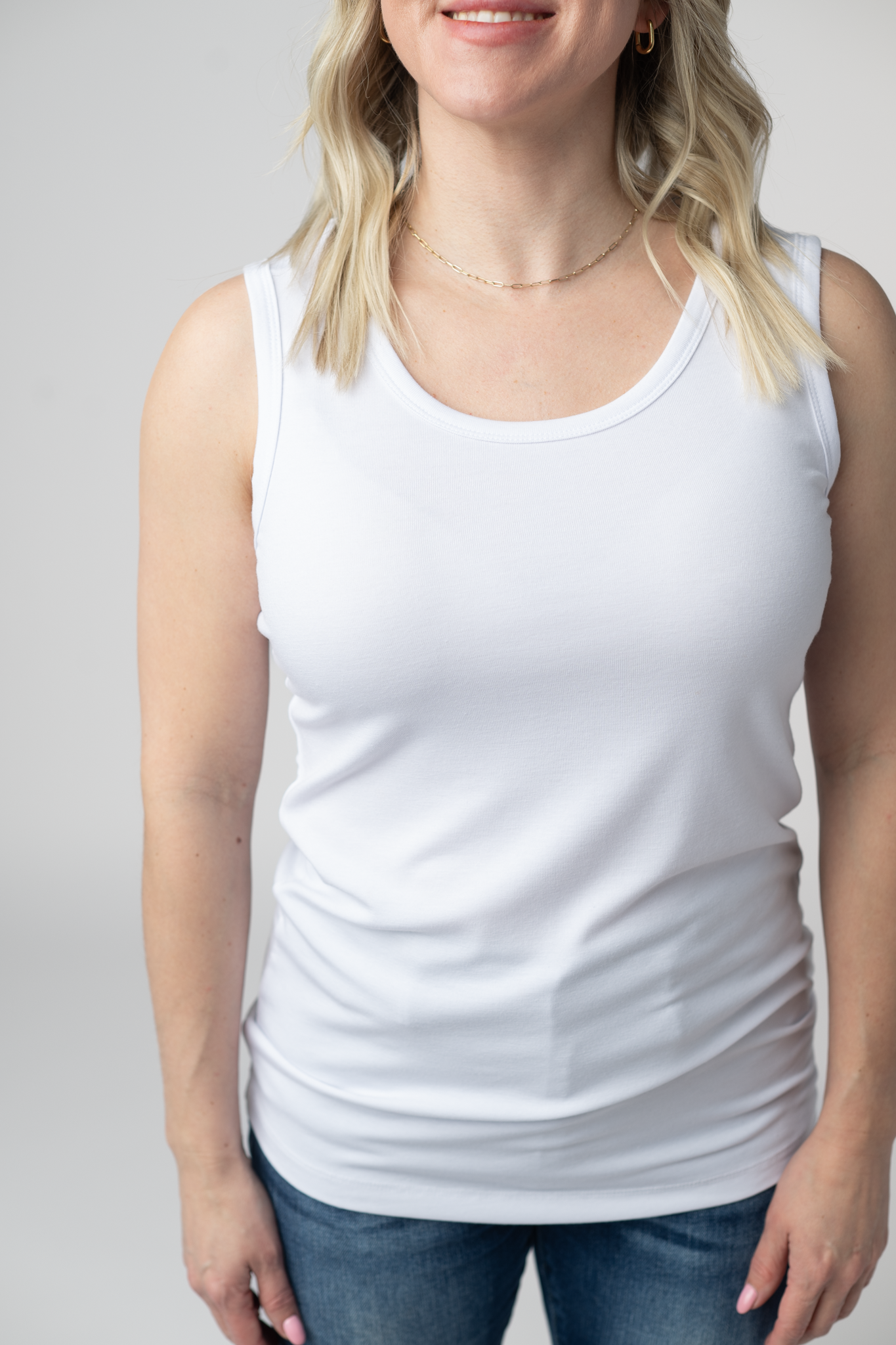 Ava Tank- White