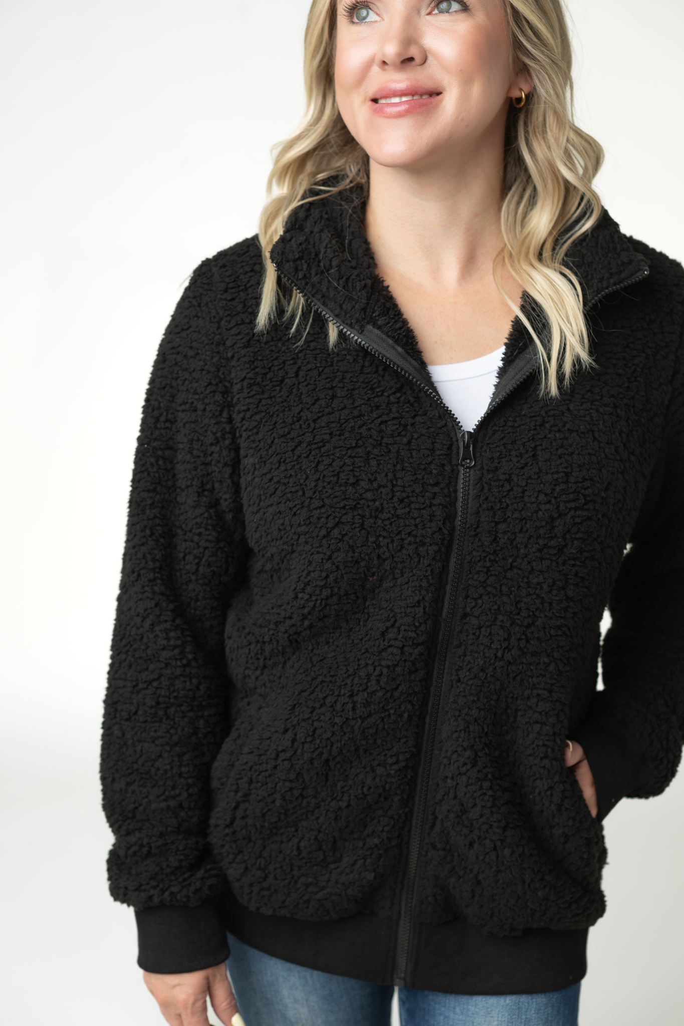 Skylar Sherpa Fullzip - Black