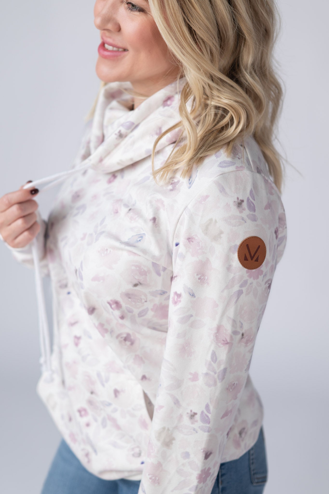 Soft Funnel Neck - Blush Floral