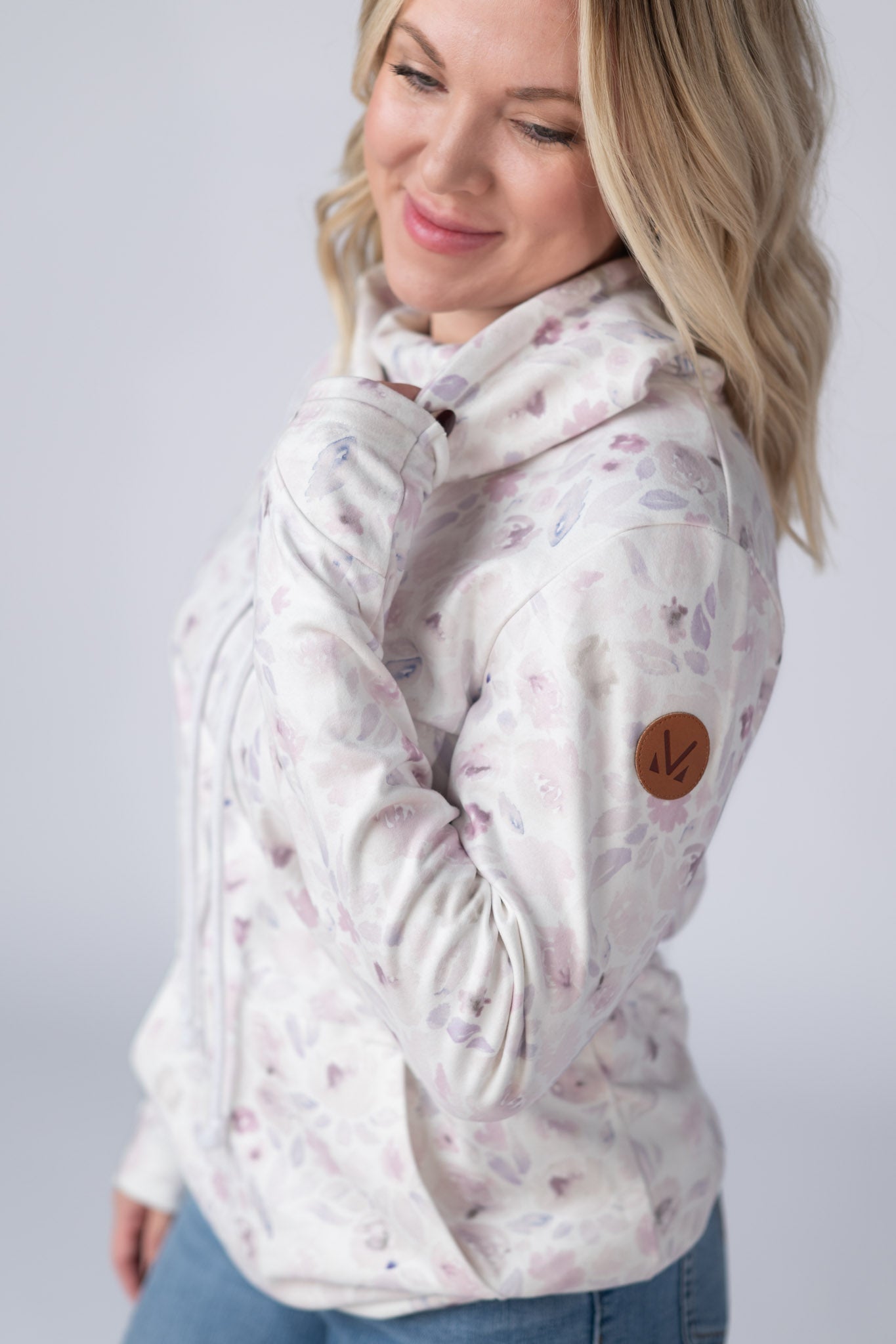 Soft Funnel Neck - Blush Floral