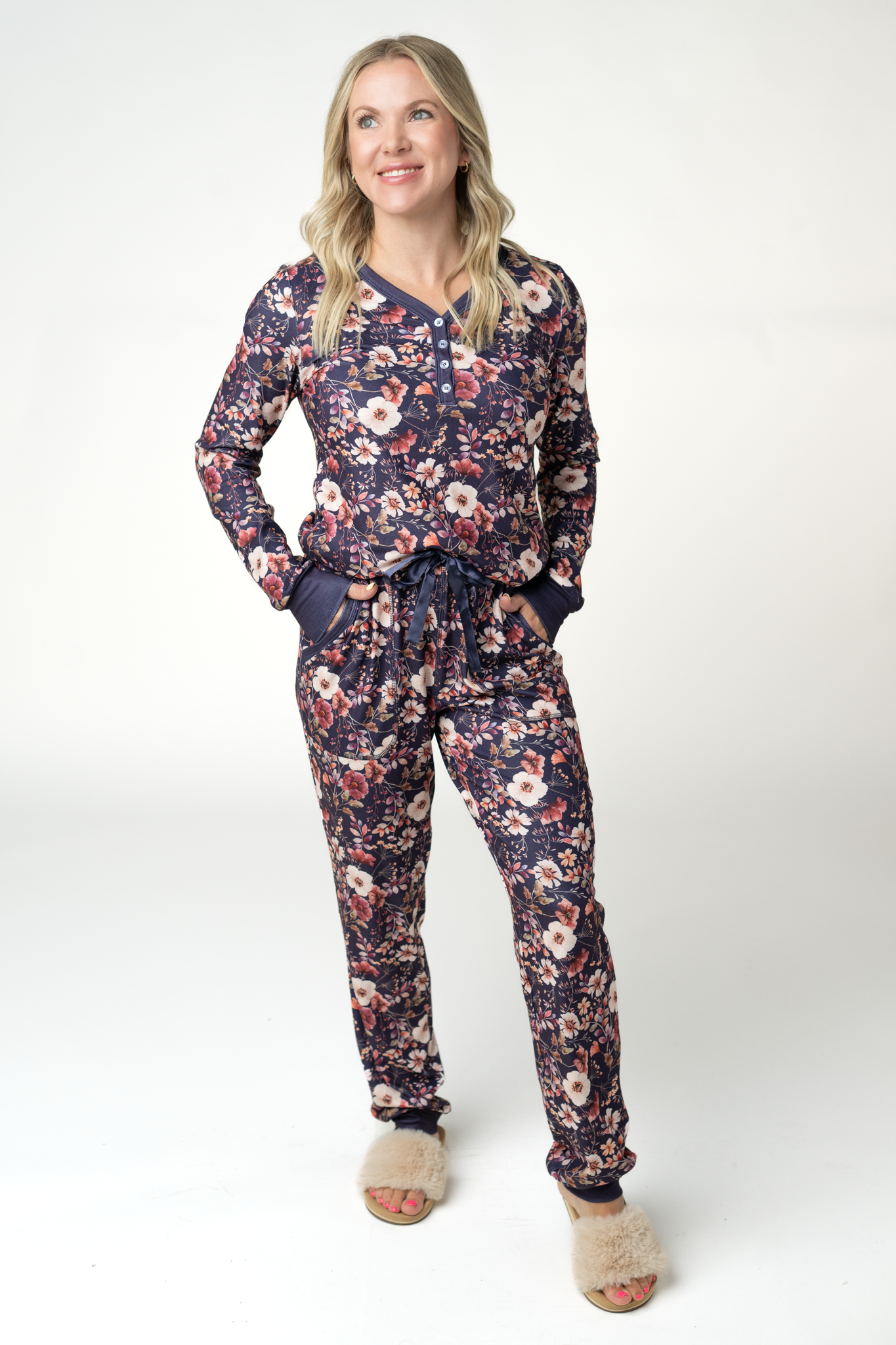Cozy Pajama Set - Blushwood Floral