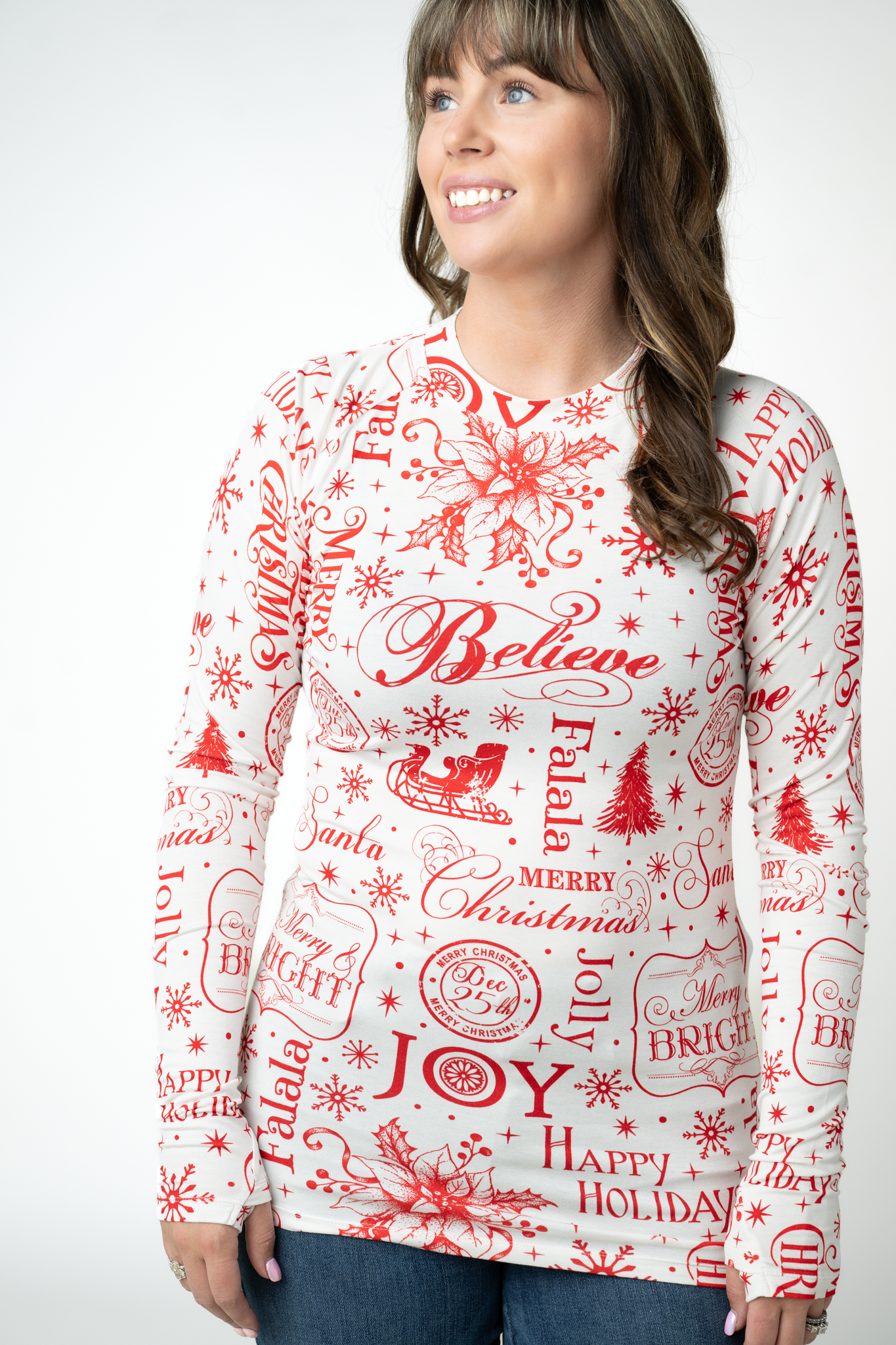 Blair Long Sleeve Top - Merry & Bright