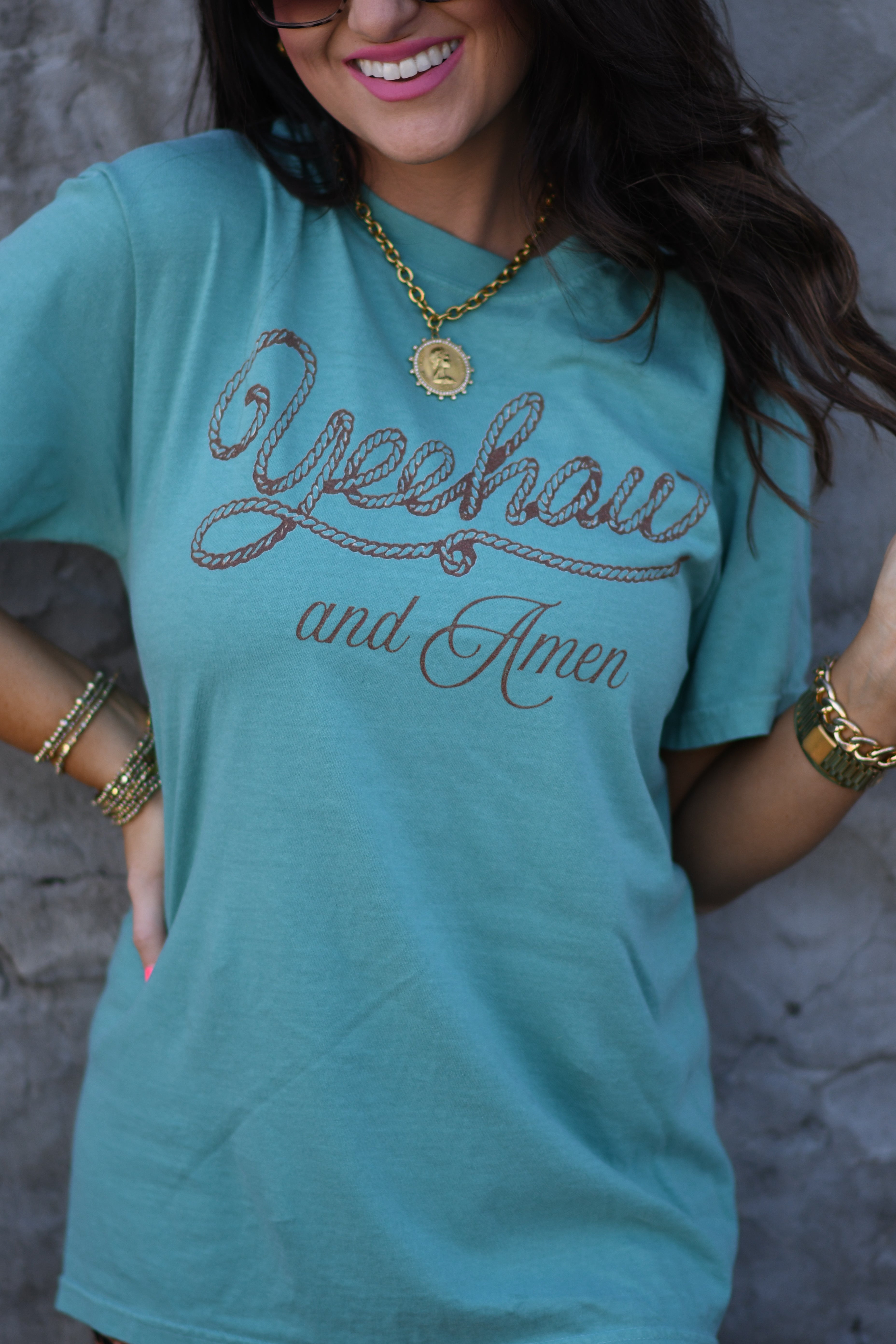 Yeehaw And Amen Tee