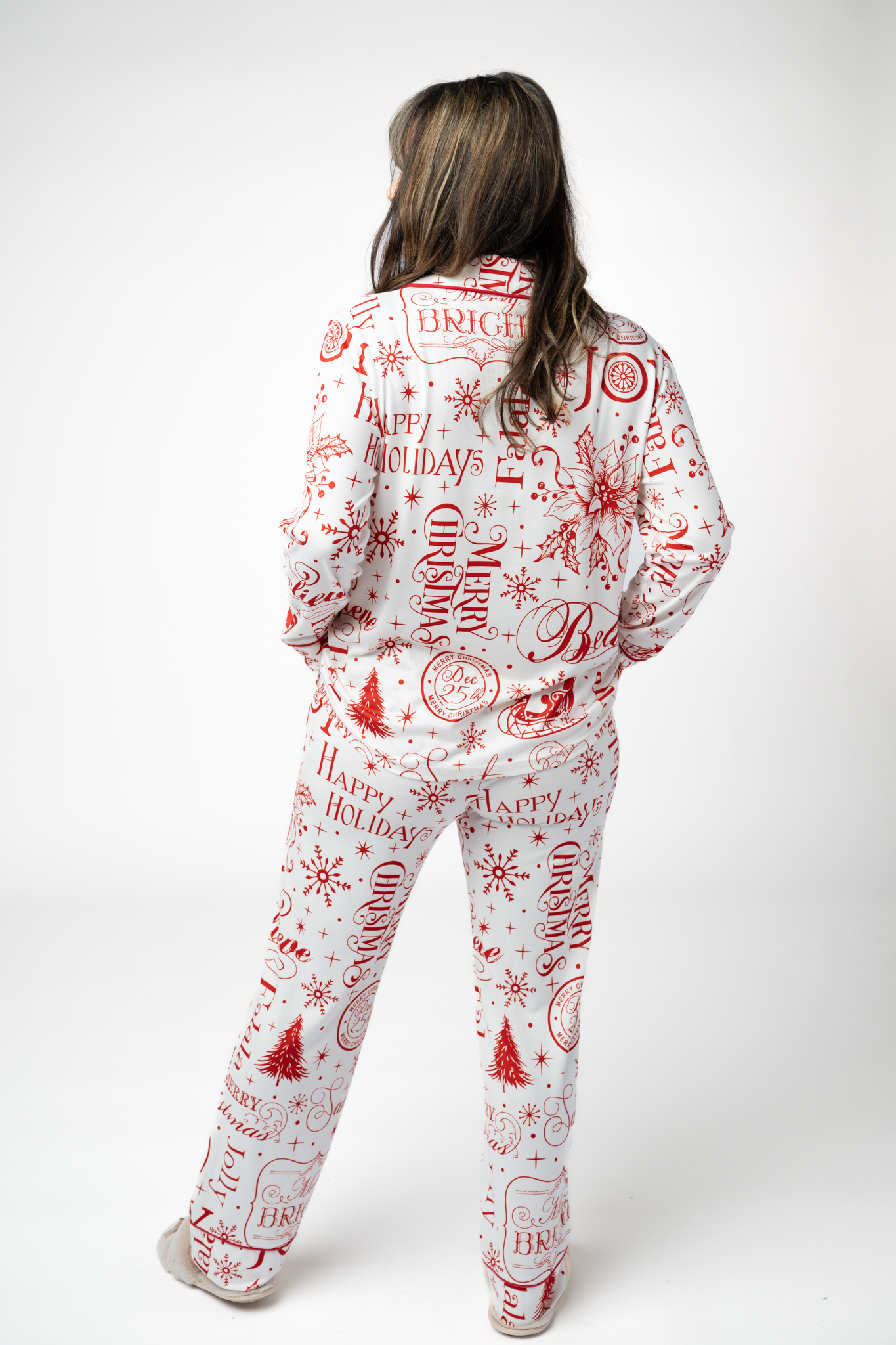 Pajama Top and Pants Set - Merry & Bright
