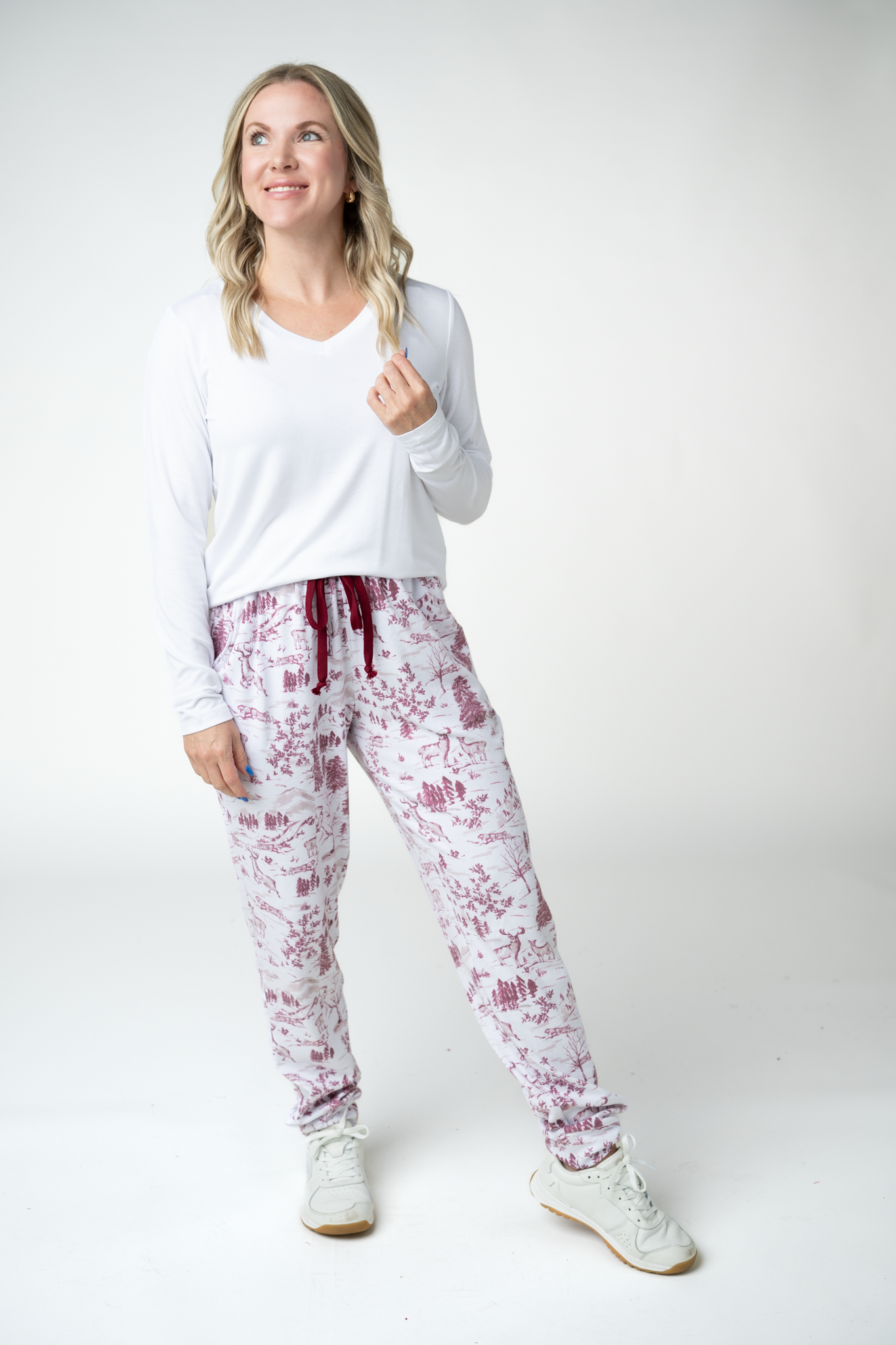 Classic Joggers -  Cranberry Woodland