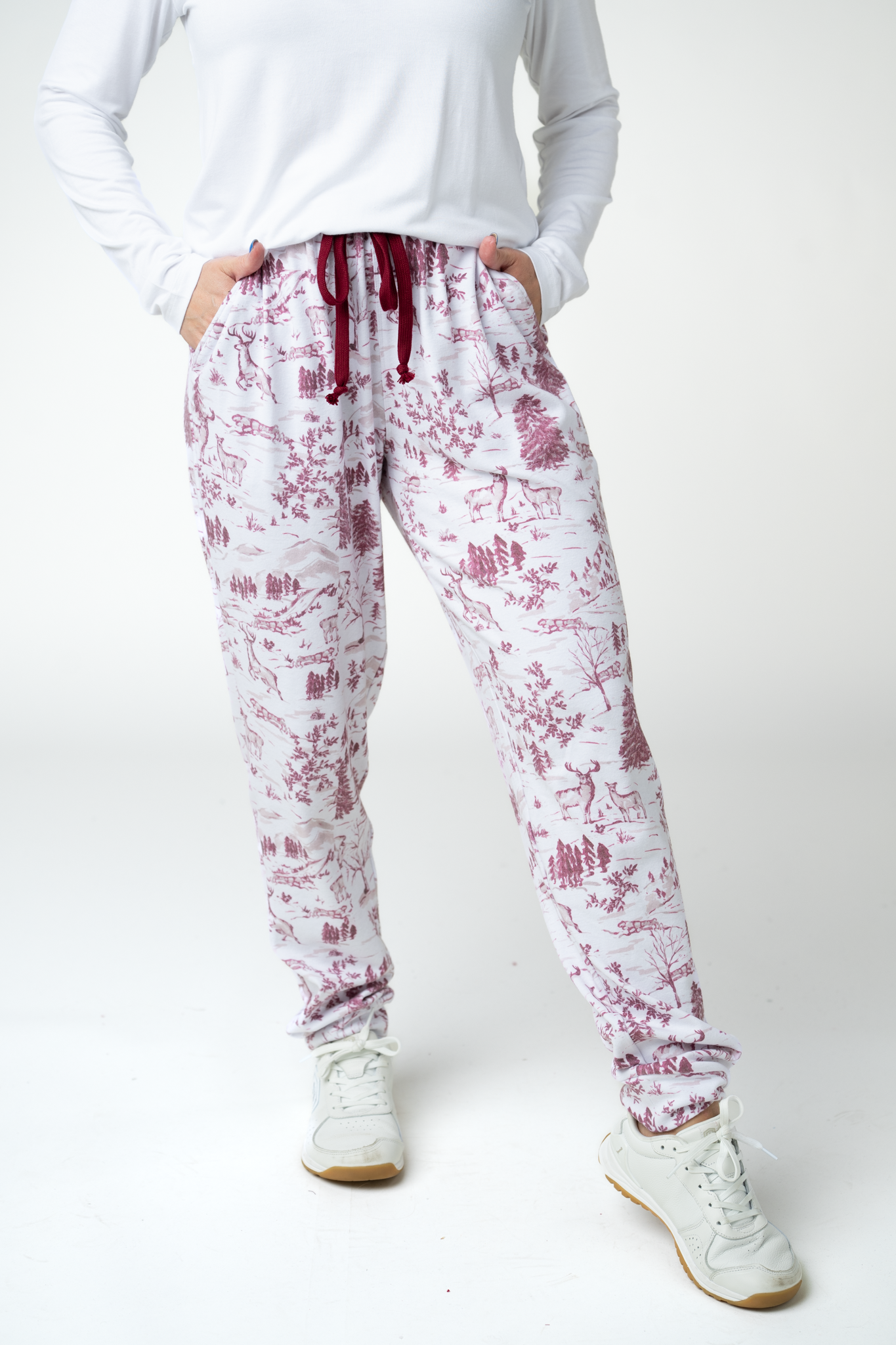 Classic Joggers -  Cranberry Woodland