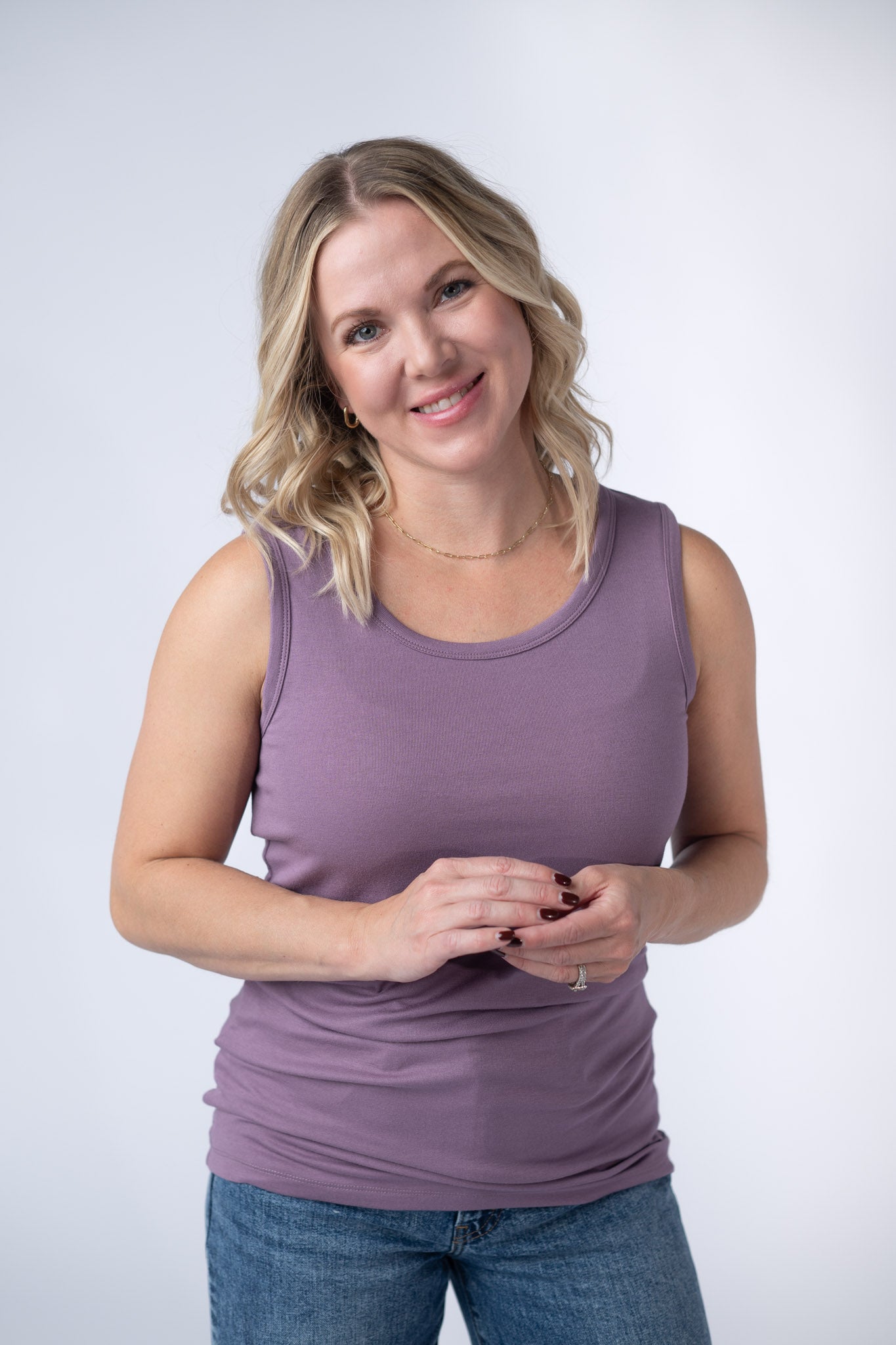 Ava Tank - Dusty Lavender