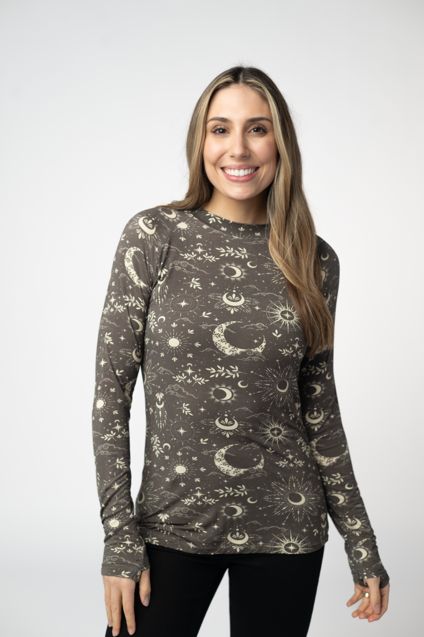 Blair Long Sleeve Top - Celestial Nights