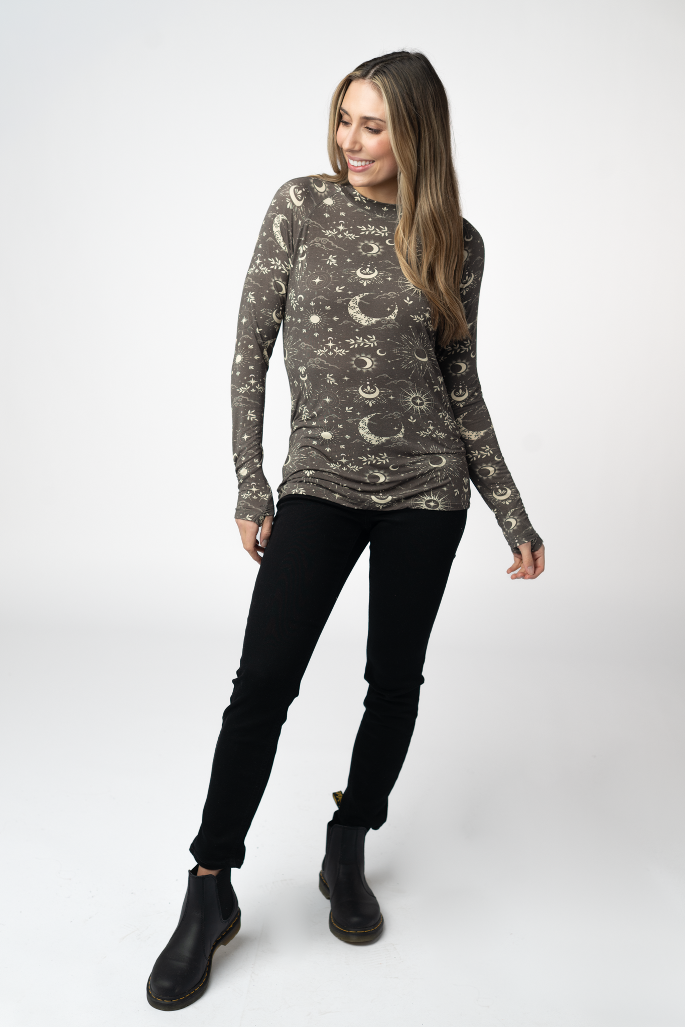 Blair Long Sleeve Top - Celestial Nights