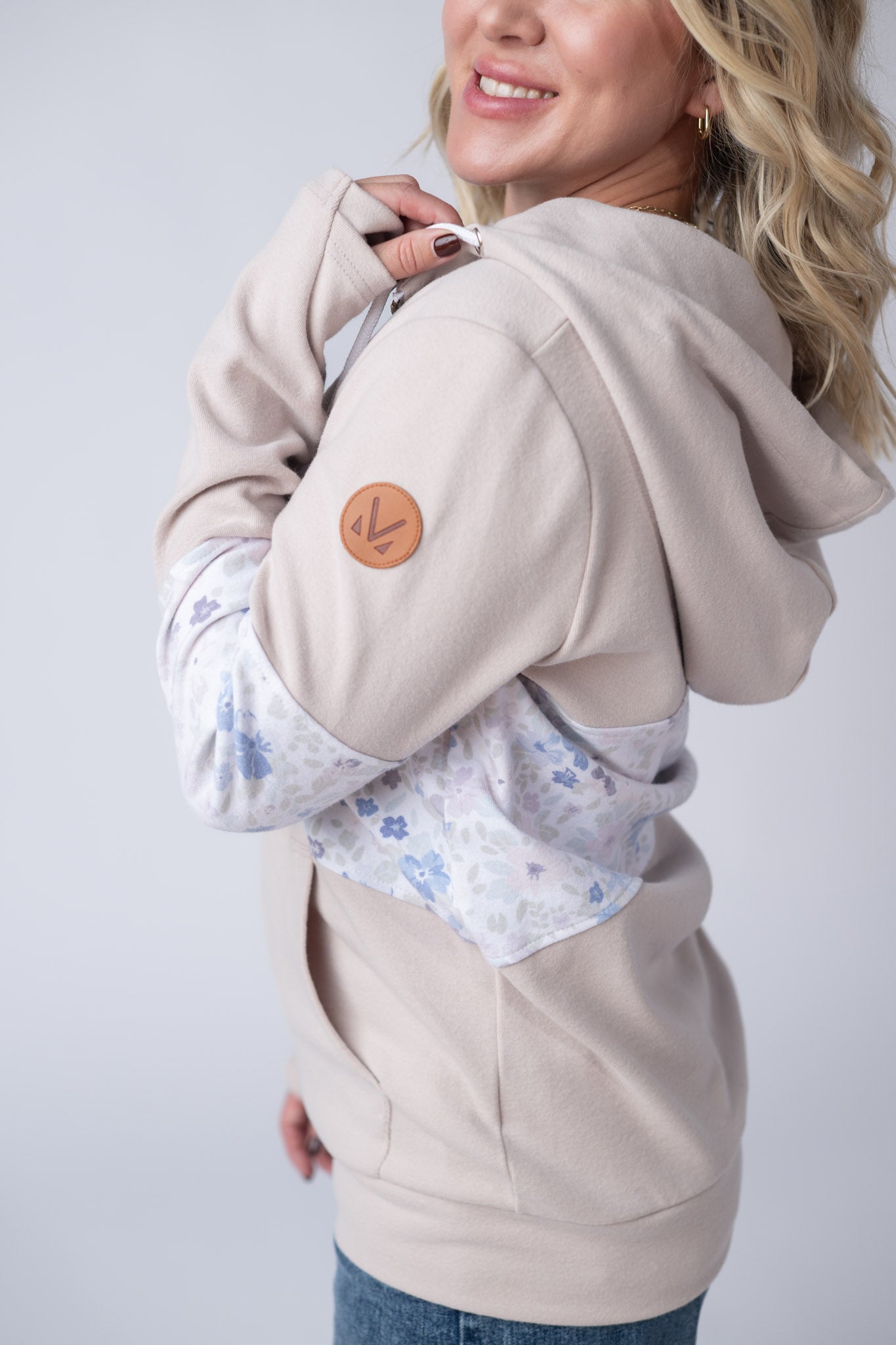 Colorblock Fullzip - Spring Meadows Neutral Mix