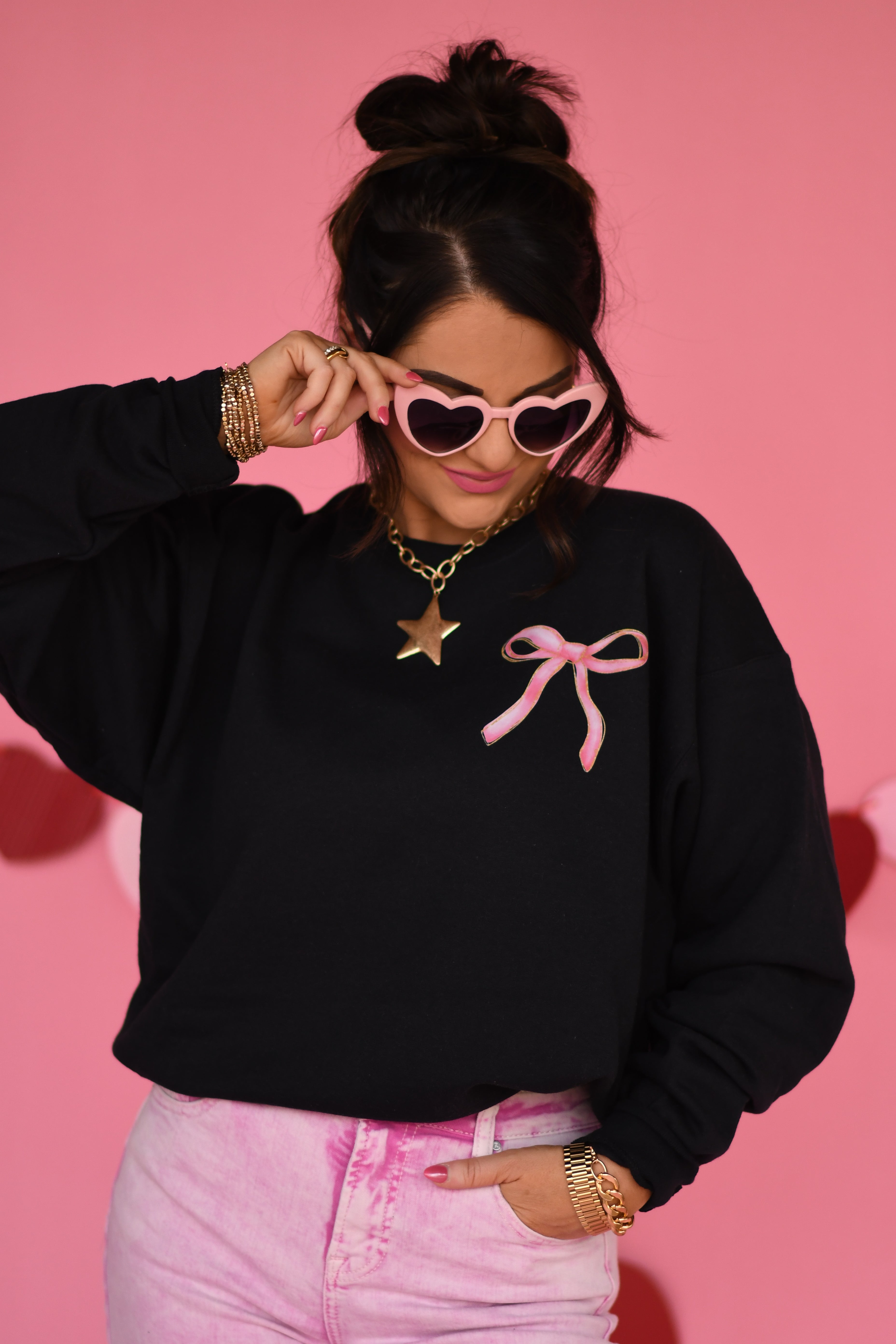 Love Like Jesus Bows Sweatshirt