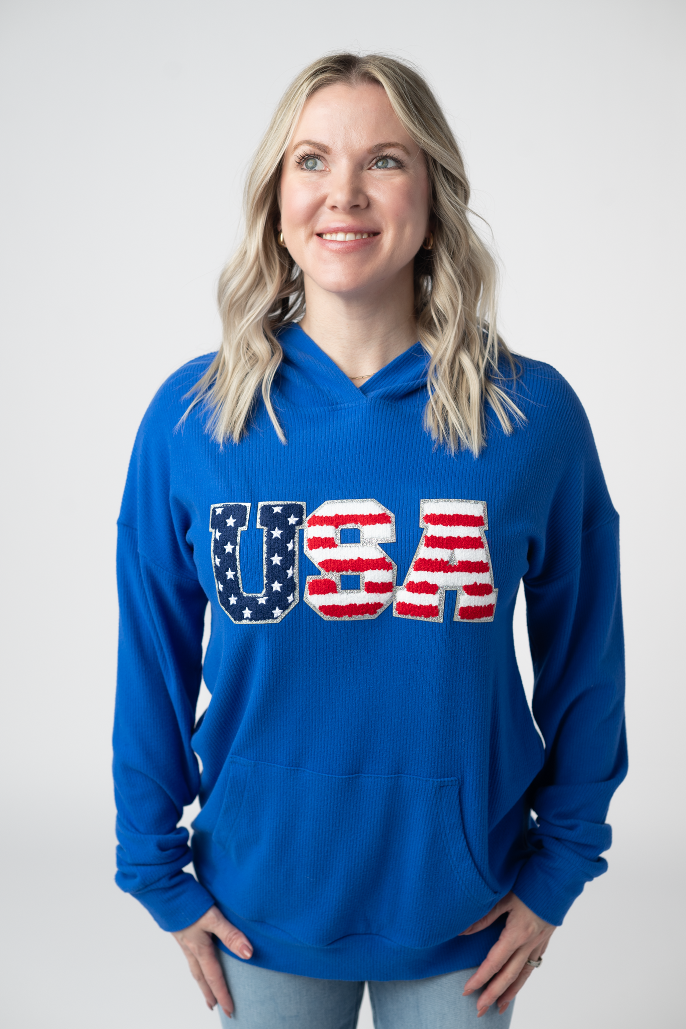 Corrine Hoodie - Royal Blue USA