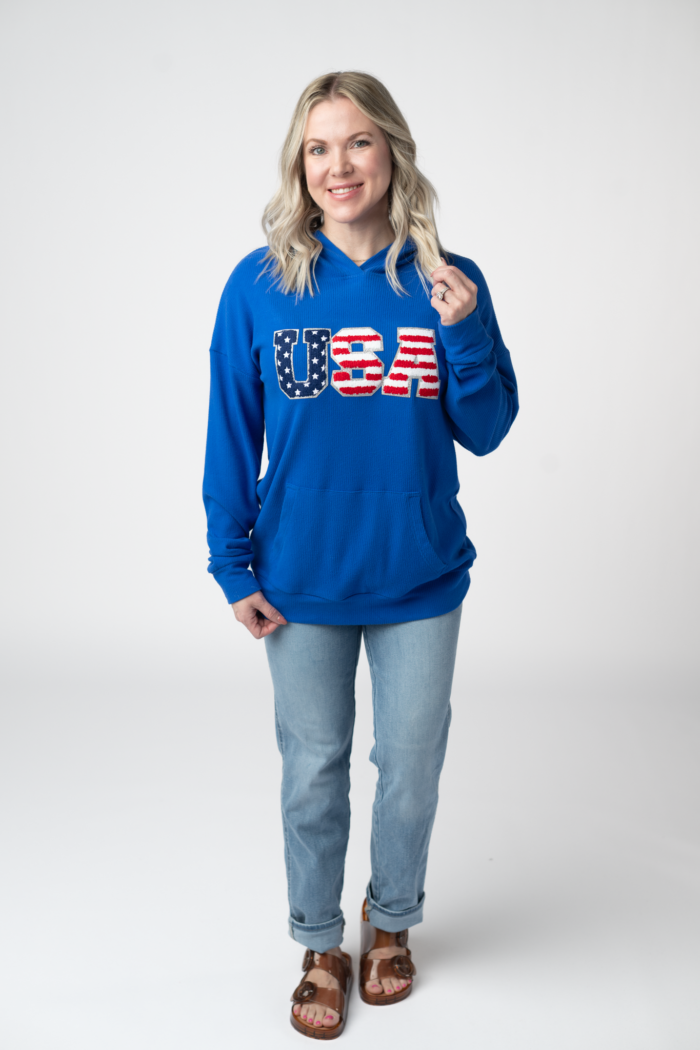 Corrine Hoodie - Royal Blue USA