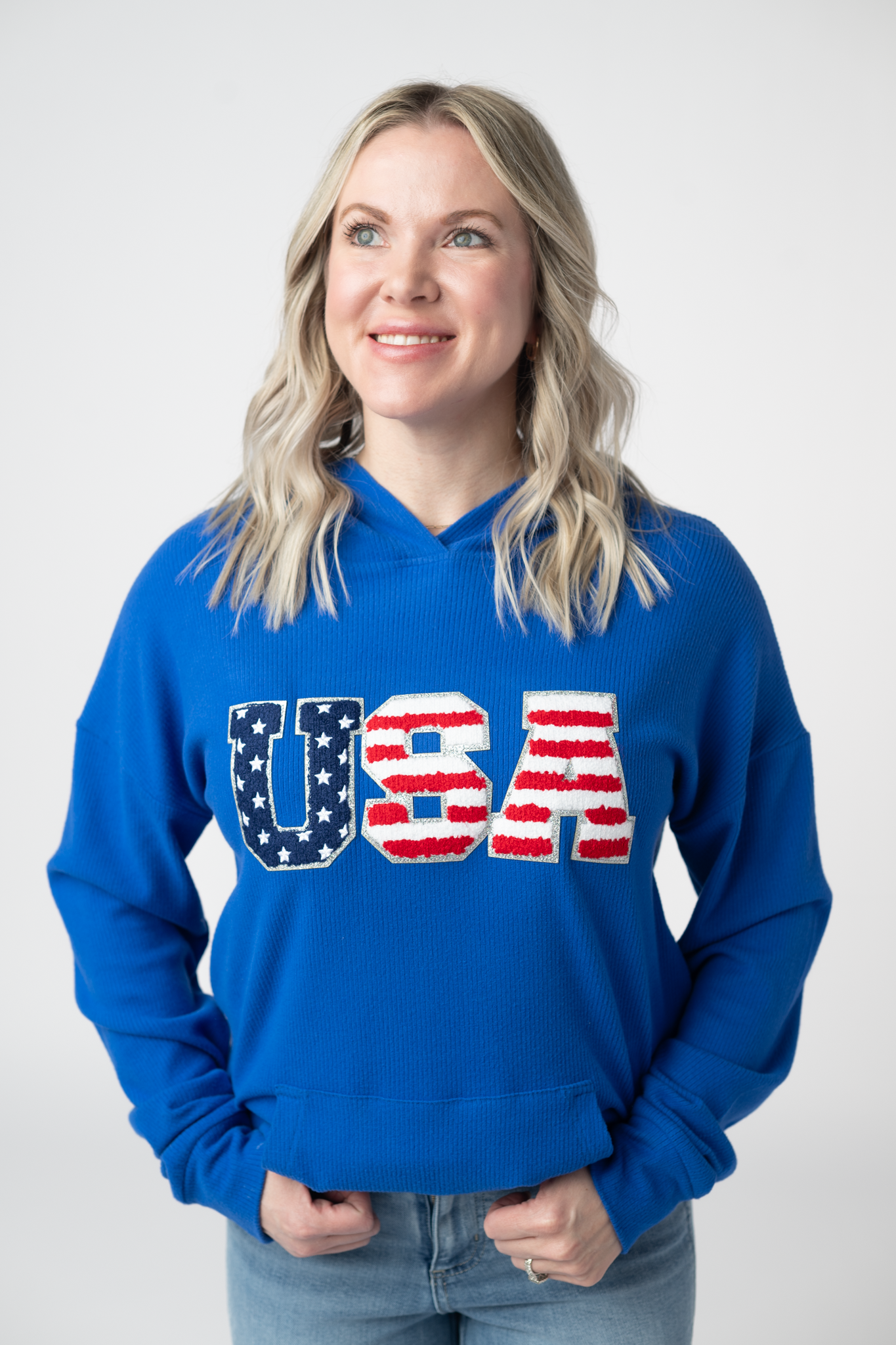 Corrine Hoodie - Royal Blue USA