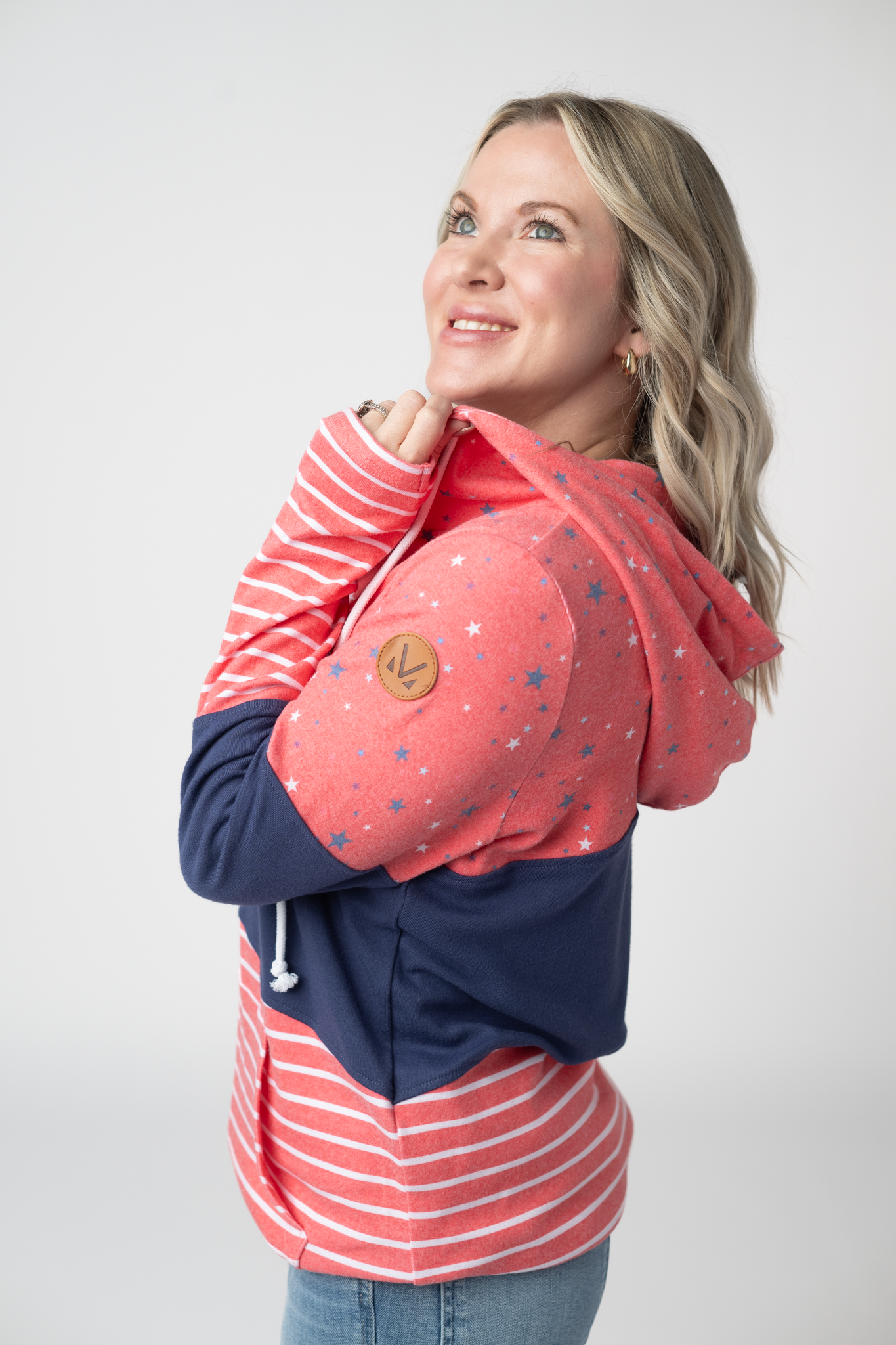 Colorblock Fullzip - Liberty Stars, Navy, and Stripes Trio