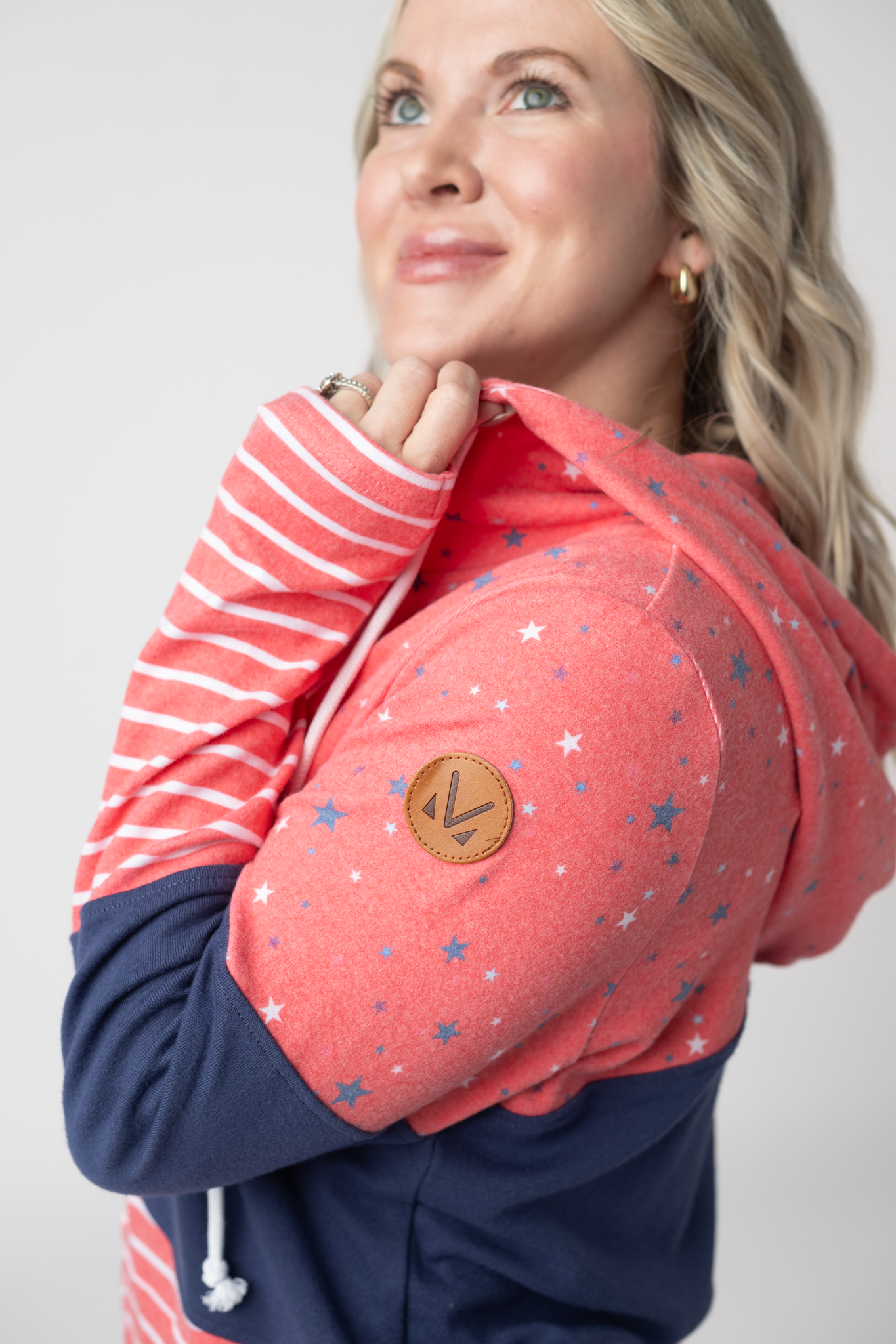 Colorblock Fullzip - Liberty Stars, Navy, and Stripes Trio