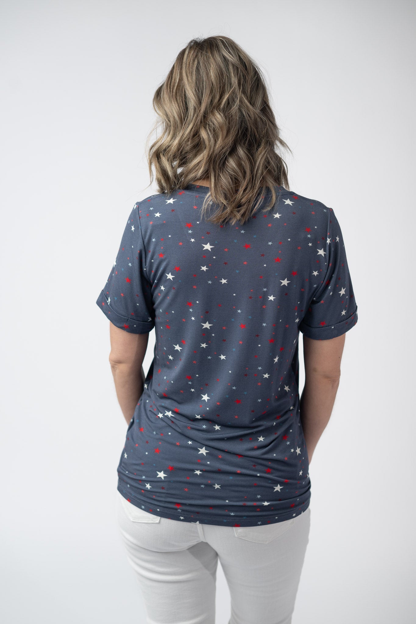 Sophie Top - Blue Liberty Stars