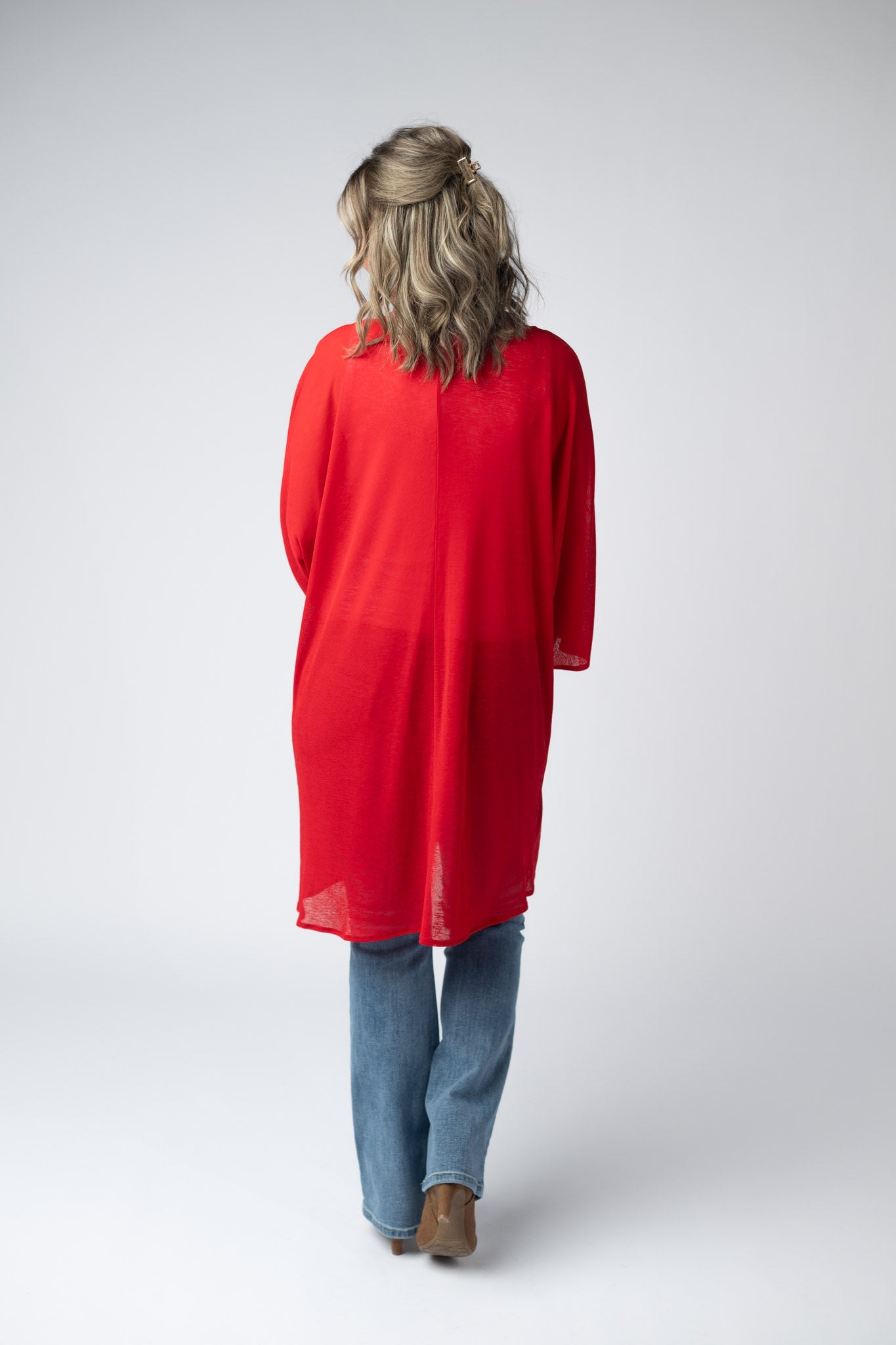Ellie Cover-Up Kimono - Red