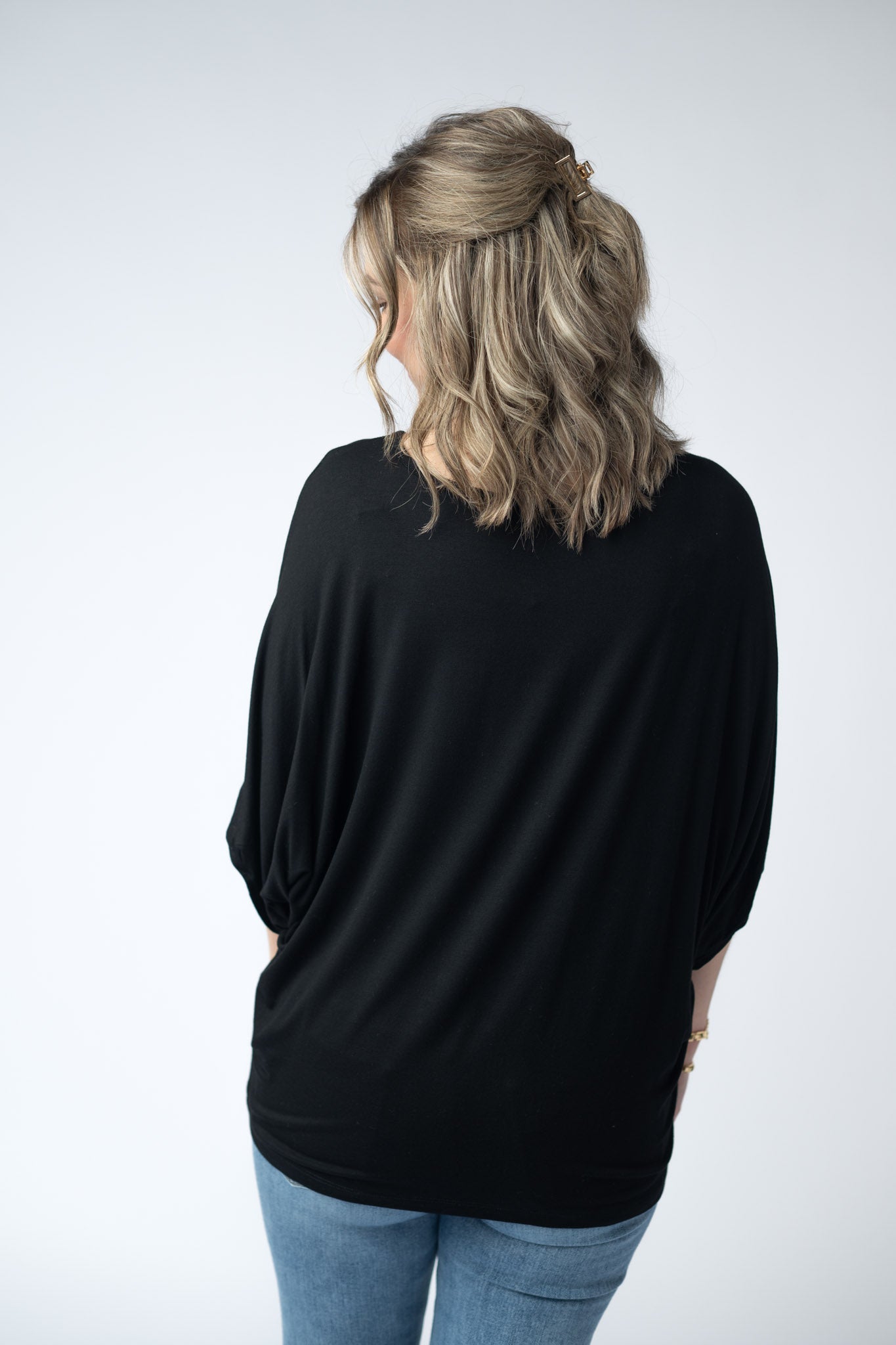 Darcy Dolman Top - Black