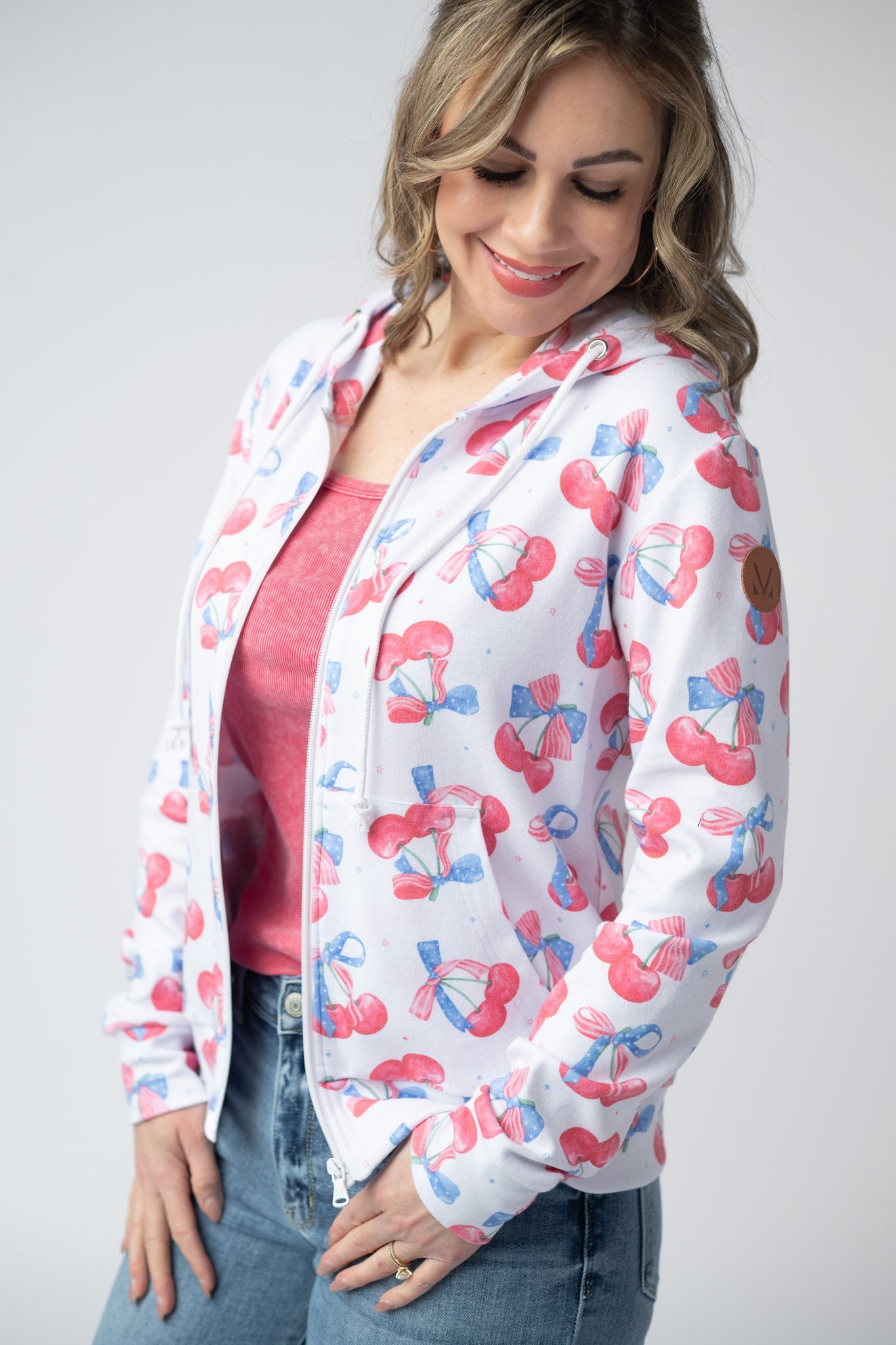 Fullzip Hoodie - Patriotic Cherries