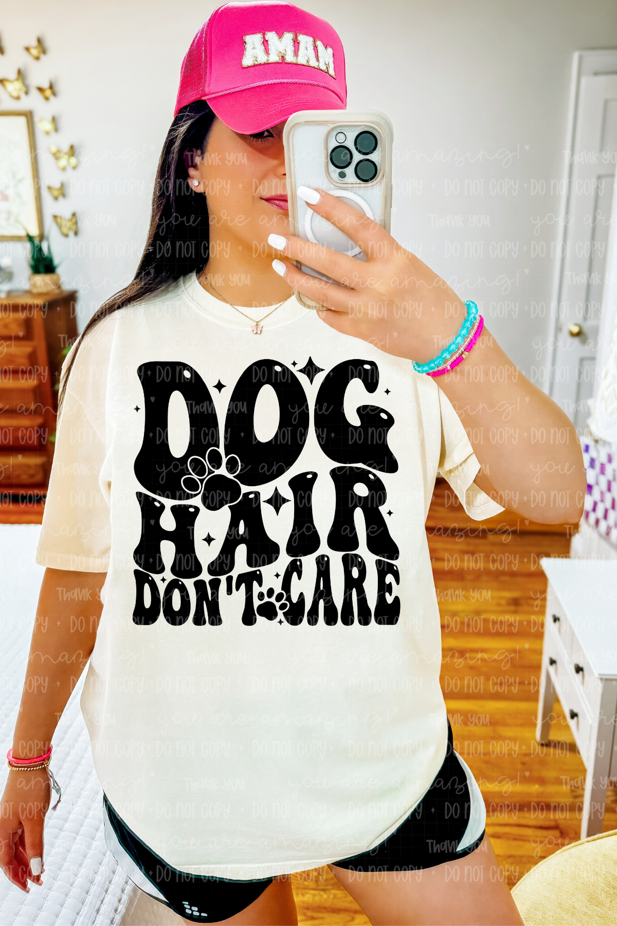 Dog Hair Don't Care Tee or Sweatshirt