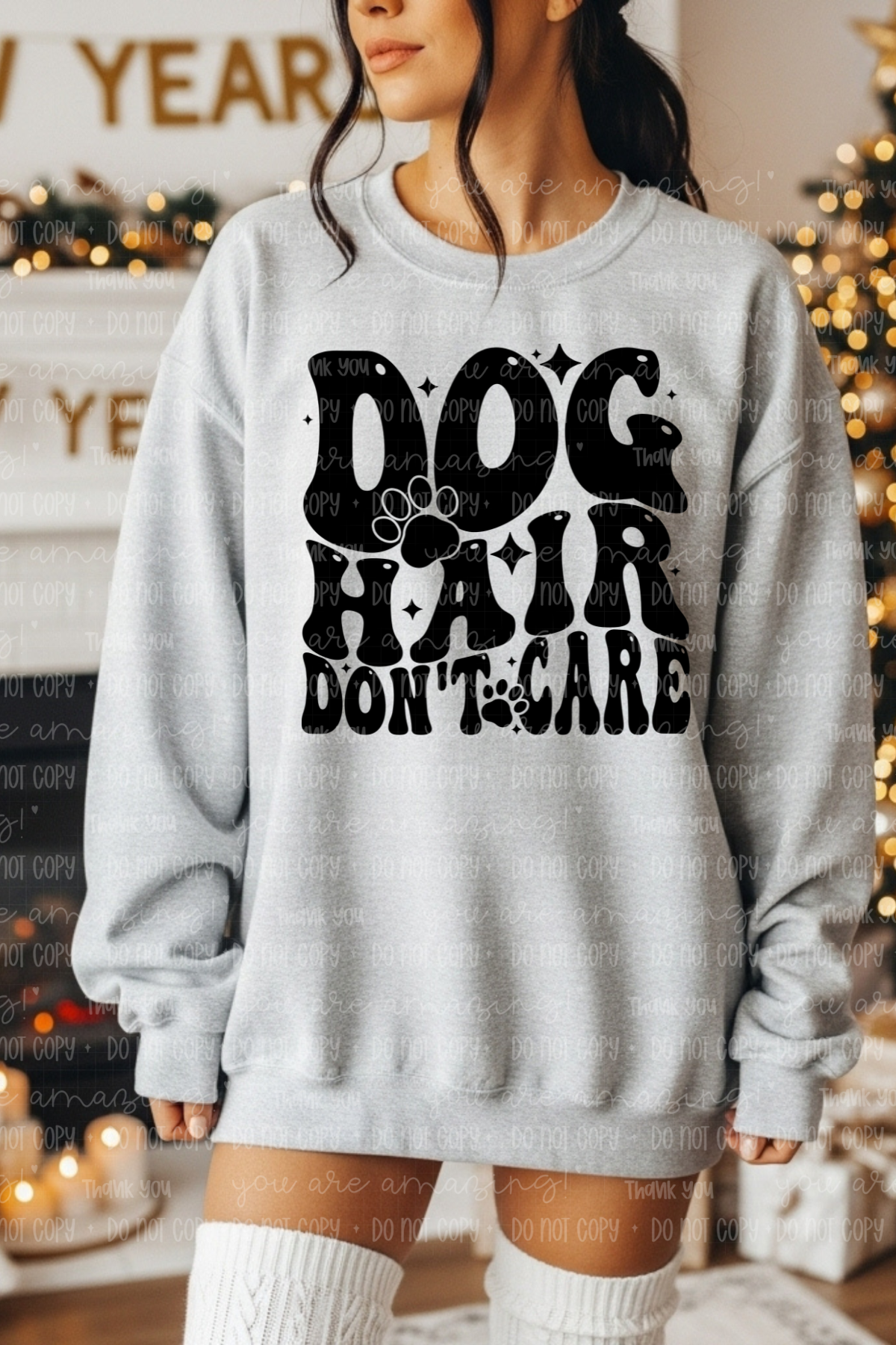 Dog Hair Don't Care Tee or Sweatshirt