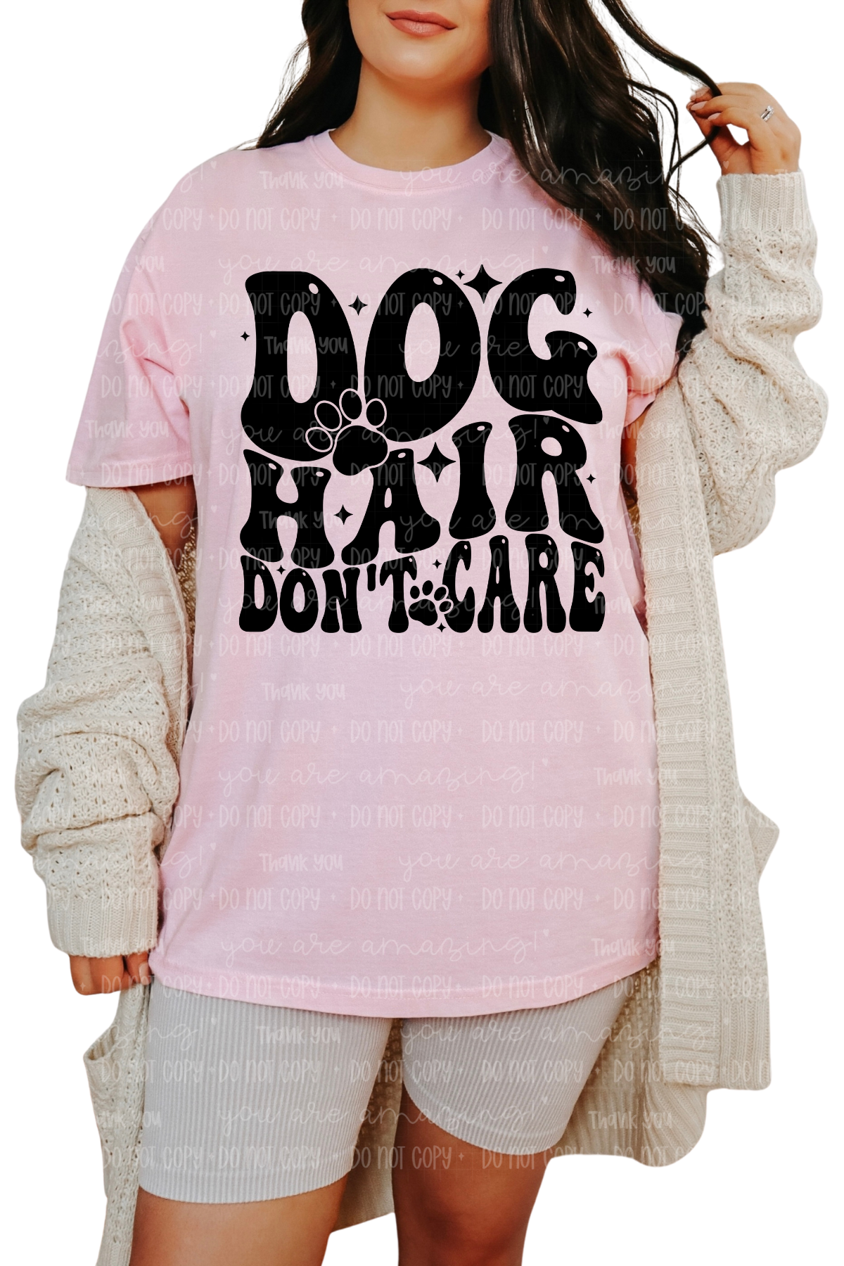 Dog Hair Don't Care Tee or Sweatshirt