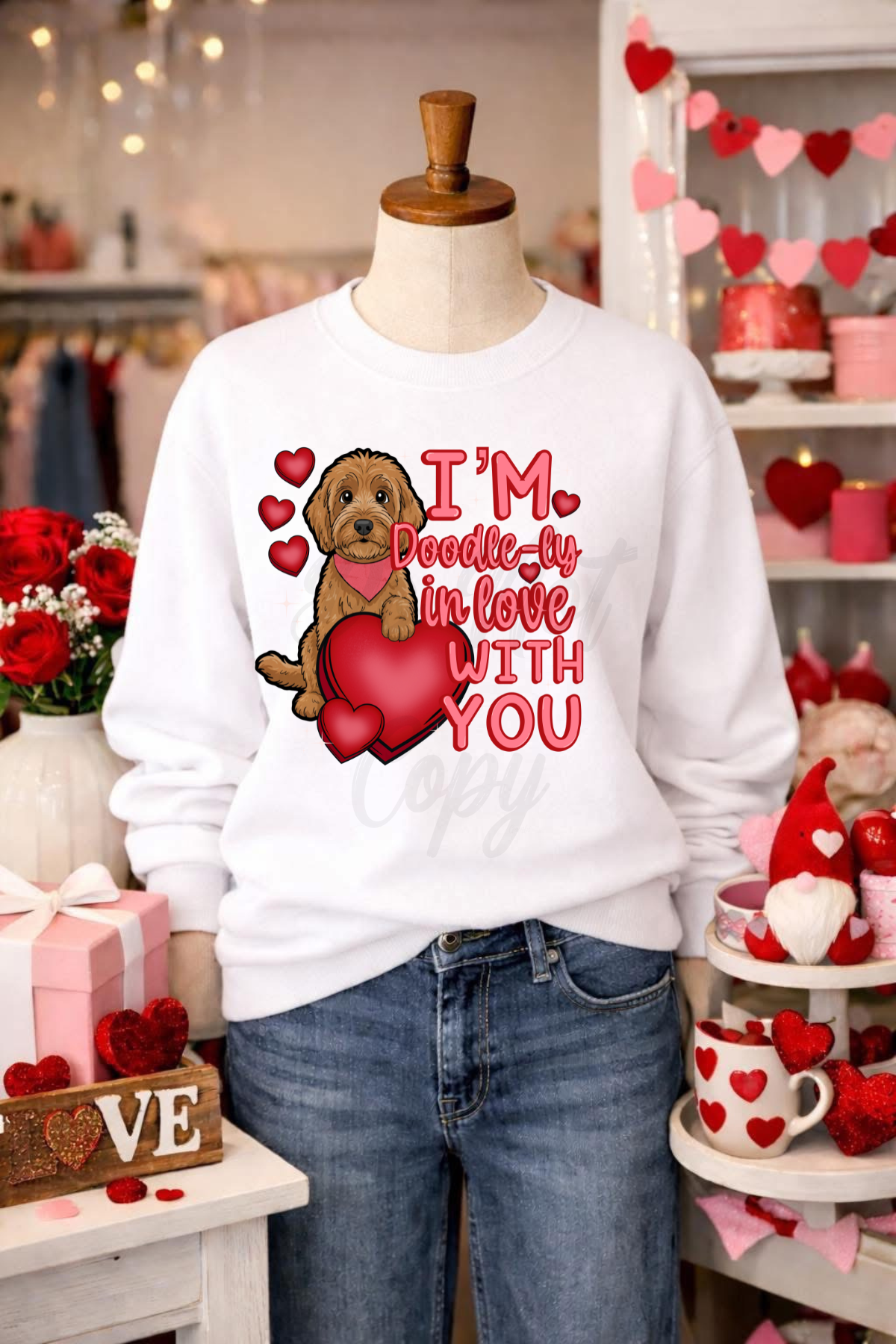 Doodle In Love With You Tee or Sweatshirt