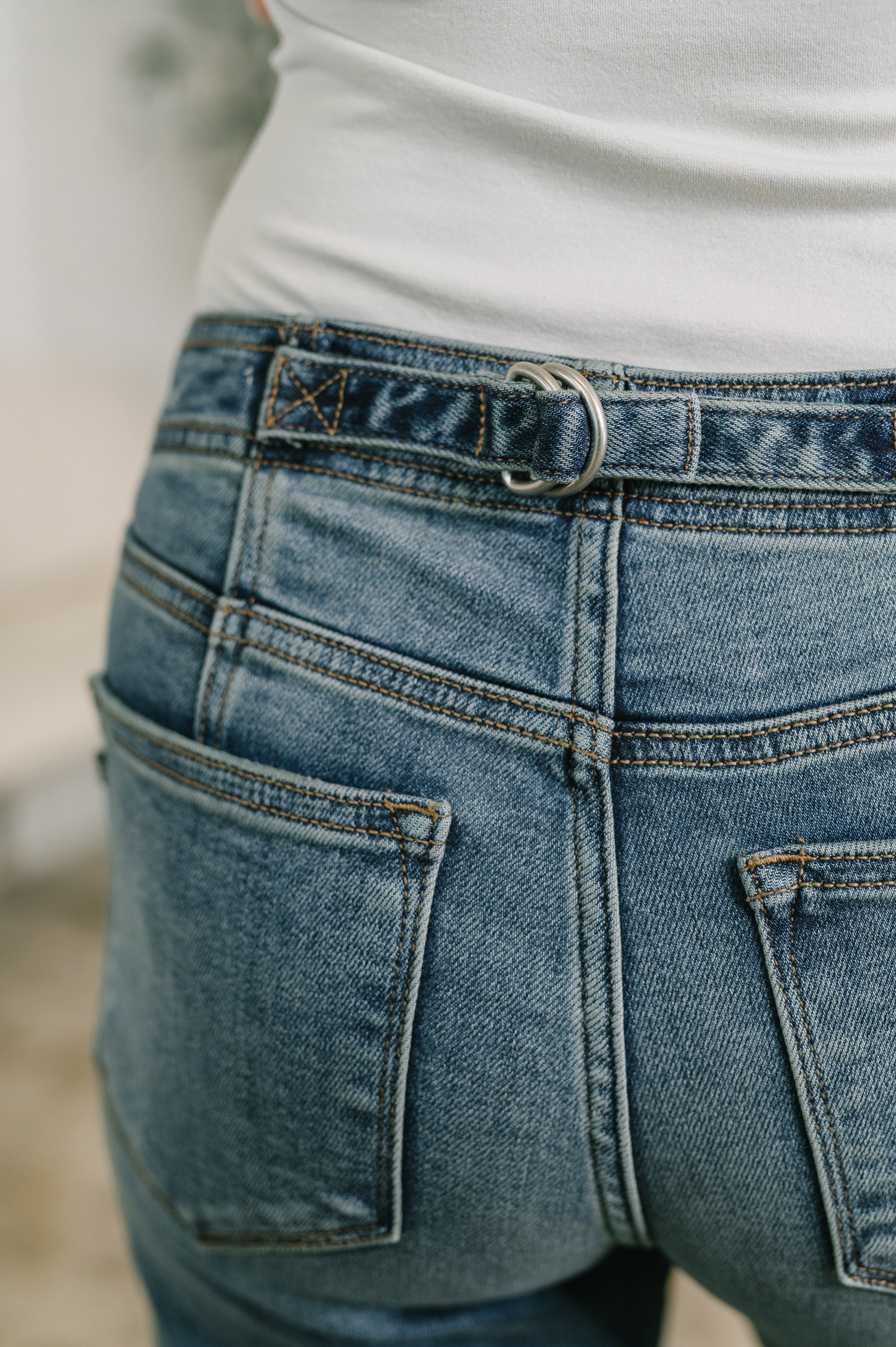 Doris Mid Rise Boyfriend with Adjustable Back Tab + Hollywood WB