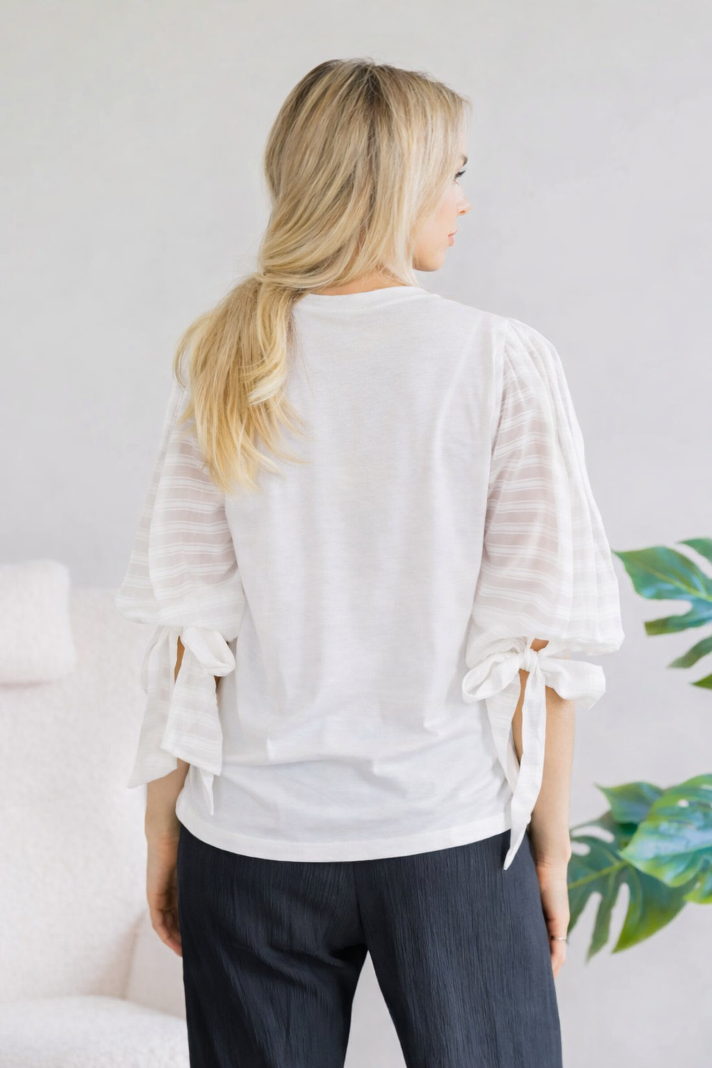 Duchess Tie Sleeve Top