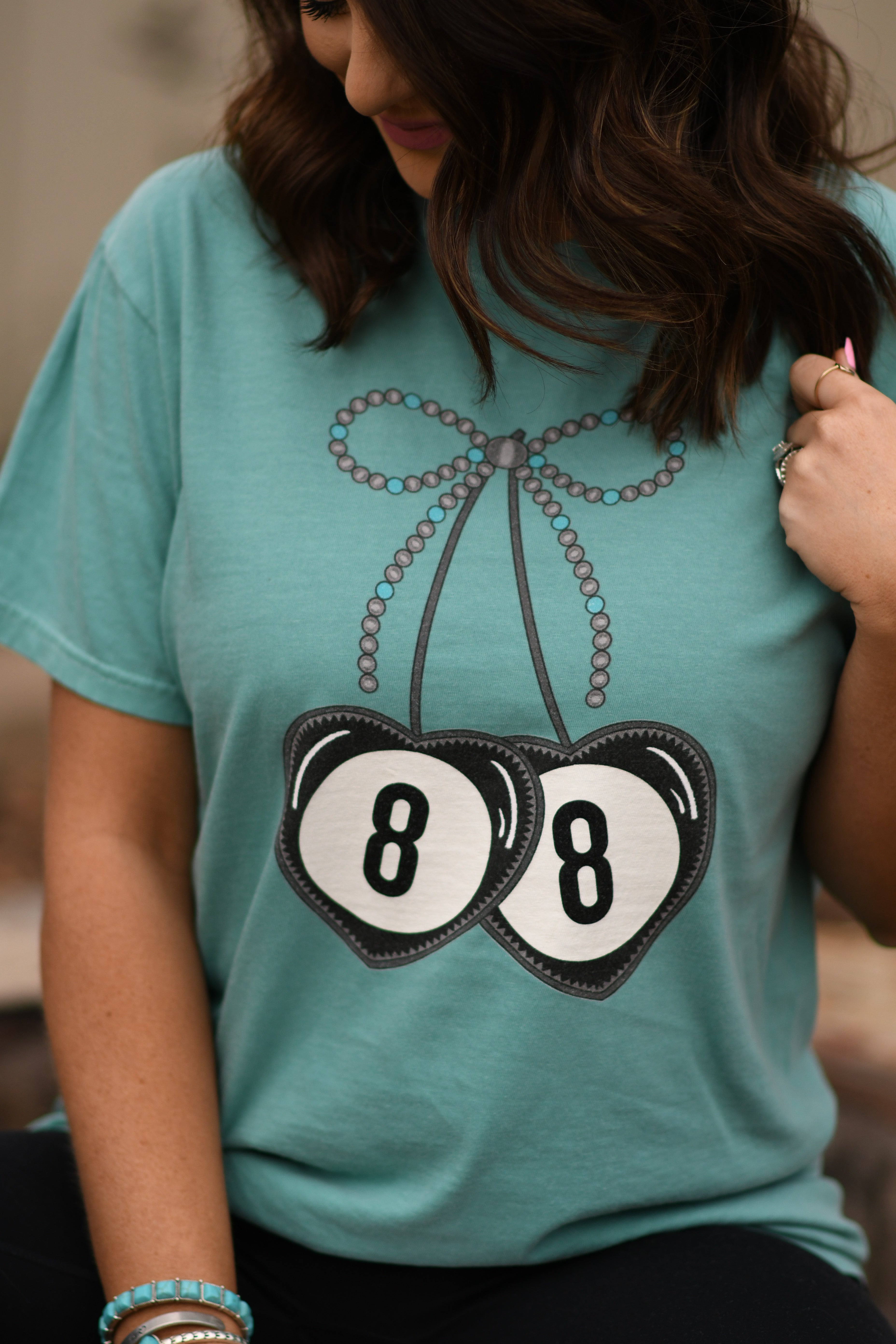 8 Ball Cherries Tee