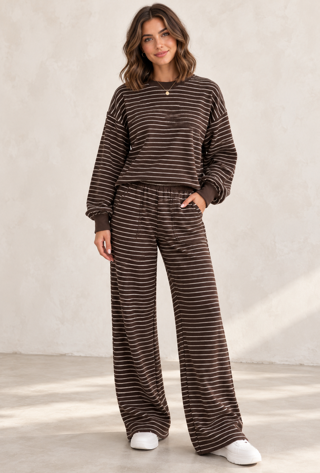 Stripe Terry Knit Set WTW