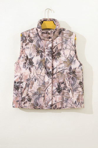 Brown Camo Puffer Vest WTW