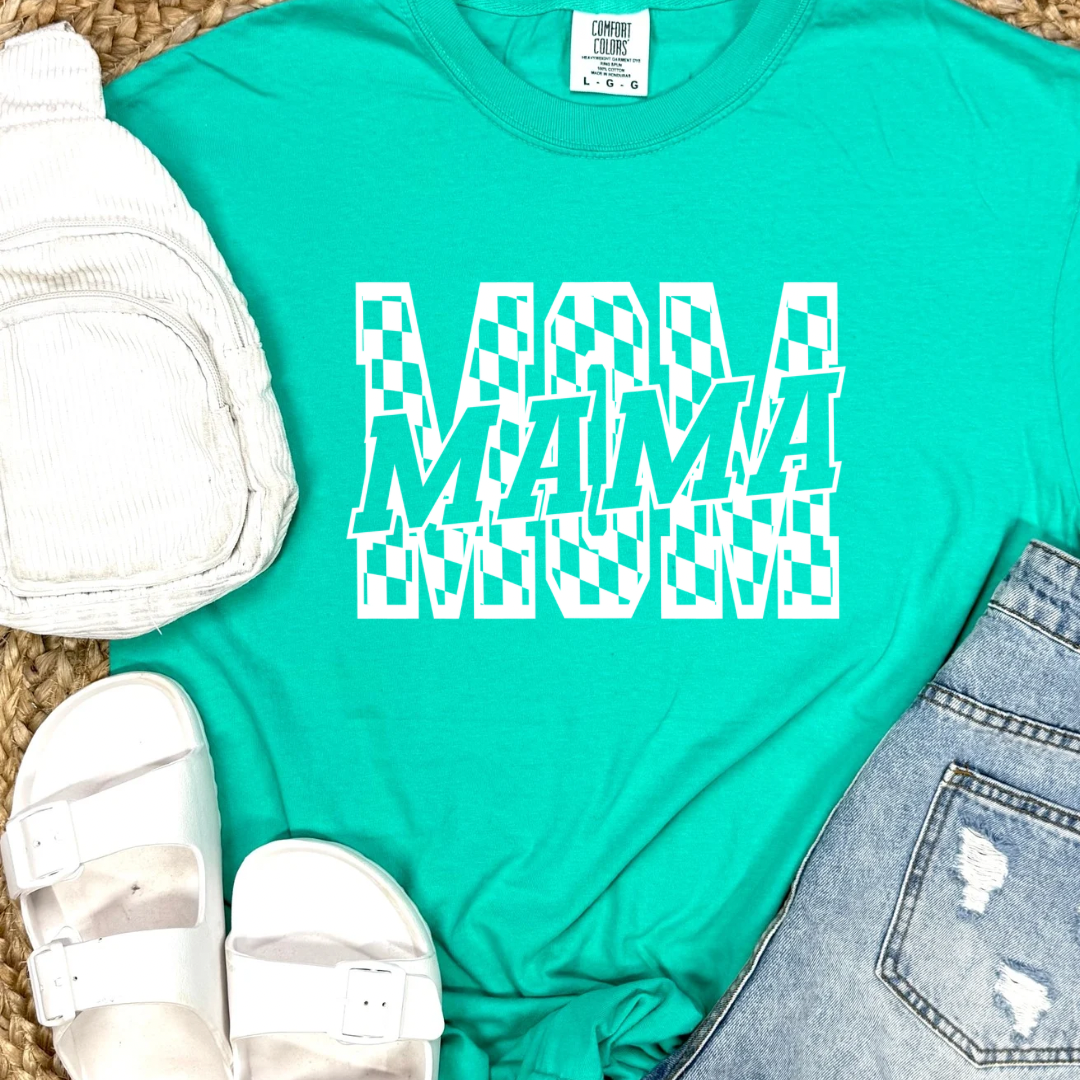 MOM Checkered Tees