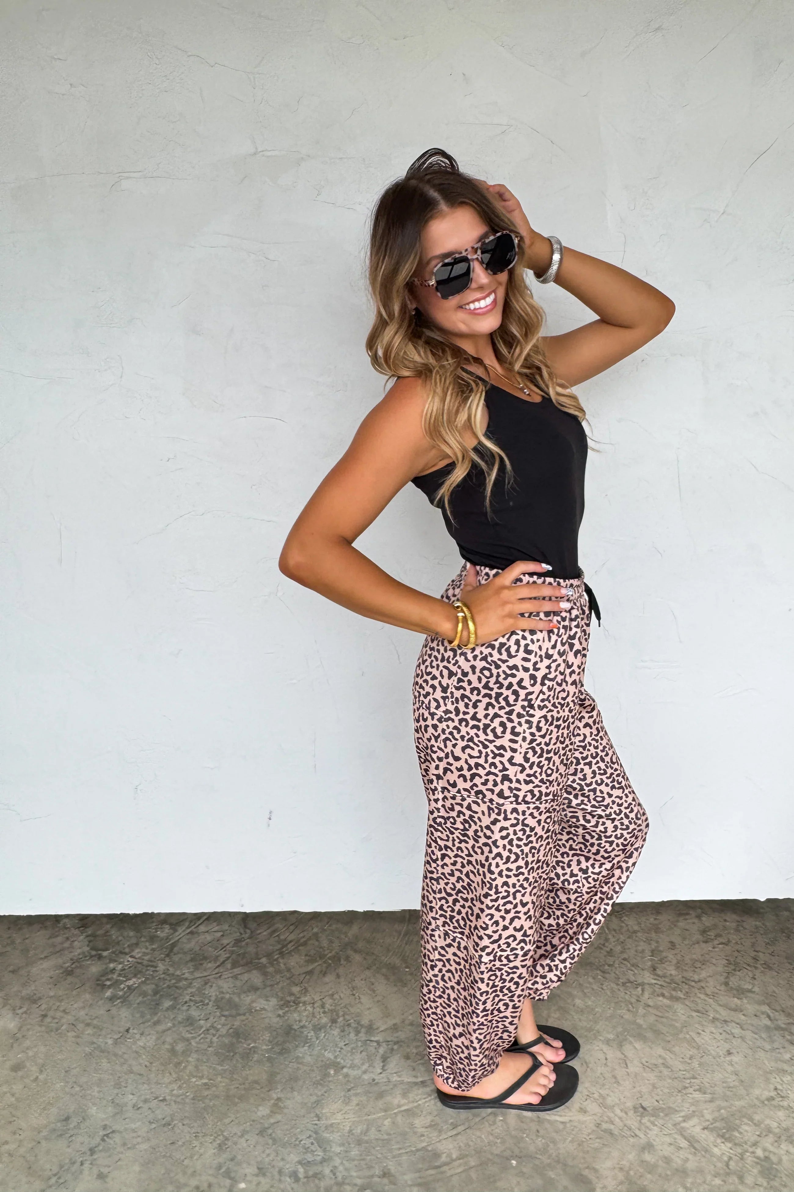RTS: Coco Cheetah Jogger Pants