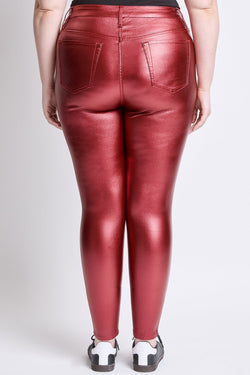 Women's Plus Hyperstretch Metallic Skinny Pants