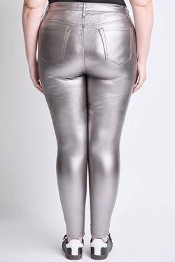 Women's Plus Hyperstretch Metallic Skinny Pants