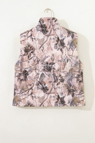 Brown Camo Puffer Vest WTW