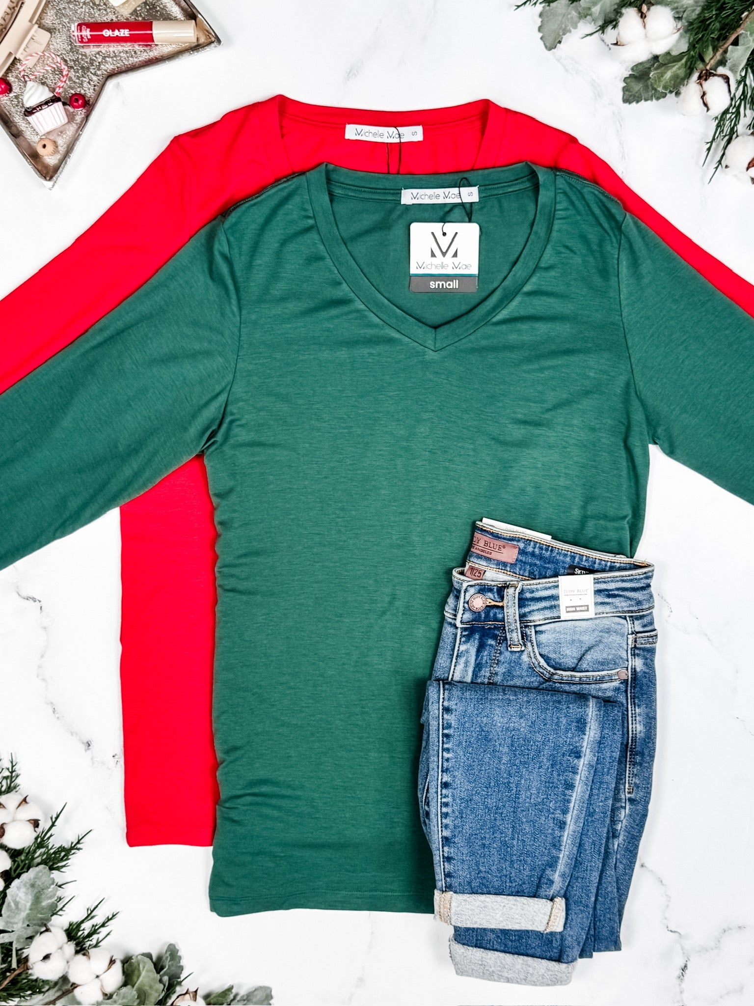 Larissa Long Sleeve - Evergreen