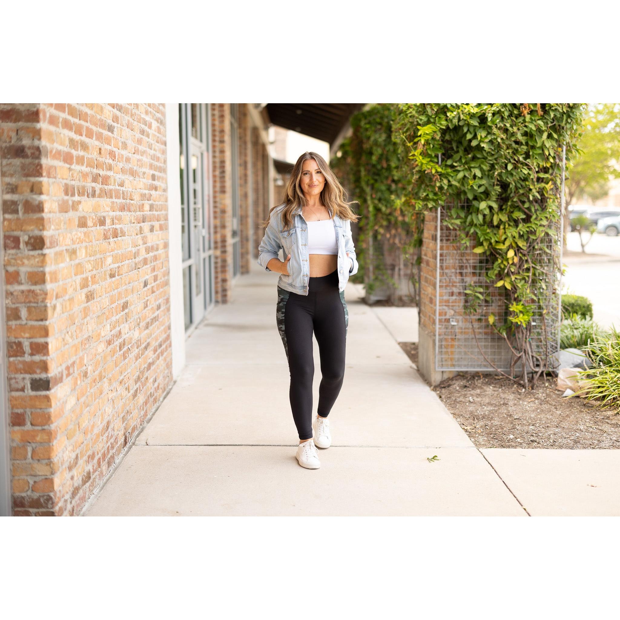 Ready to Ship | The Celeste - Camo Panel Leggings